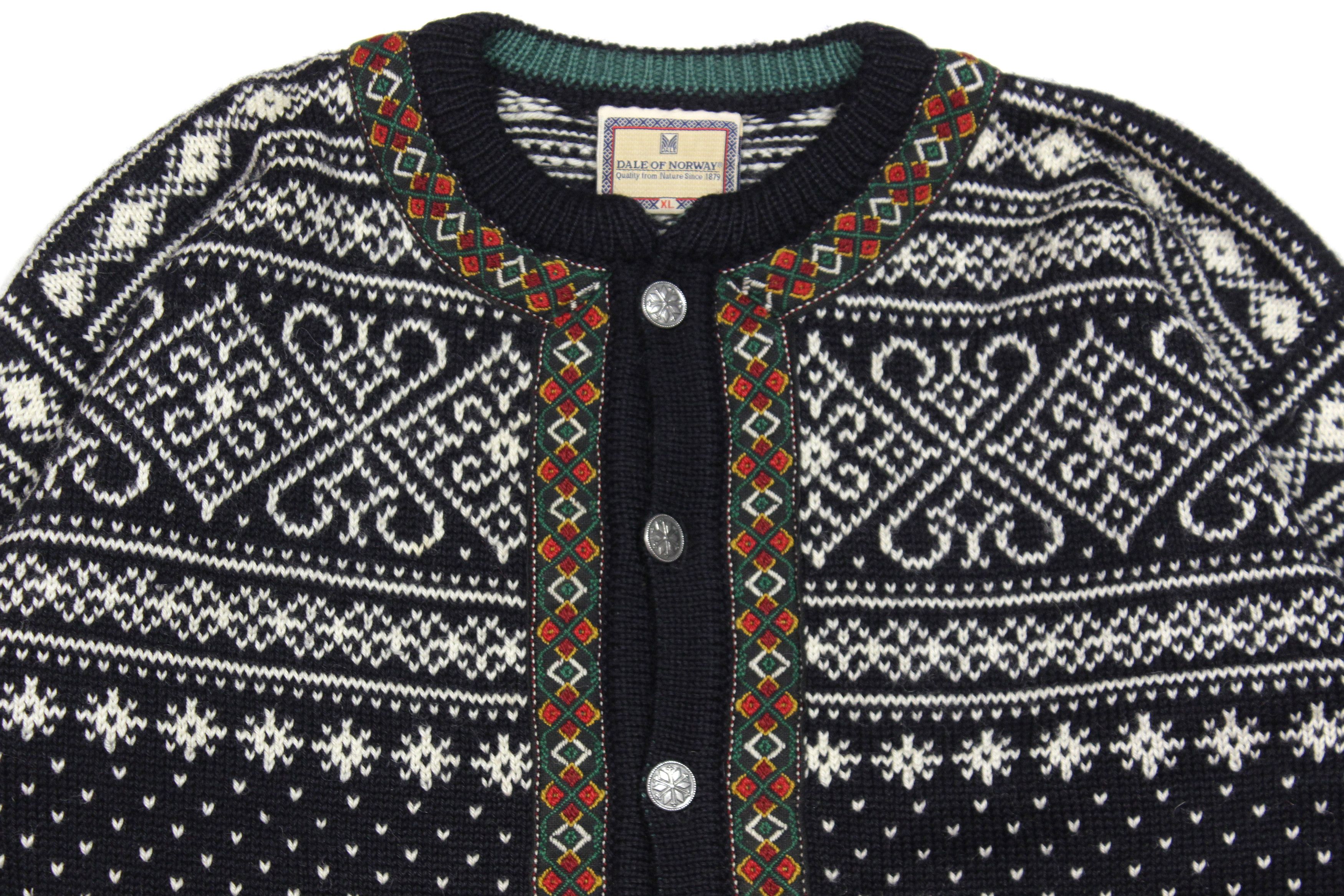 Dale Of Norway 90S Fair Isle Wool Knit Vintage Size US XL / EU 56 / 4 - 3 Thumbnail