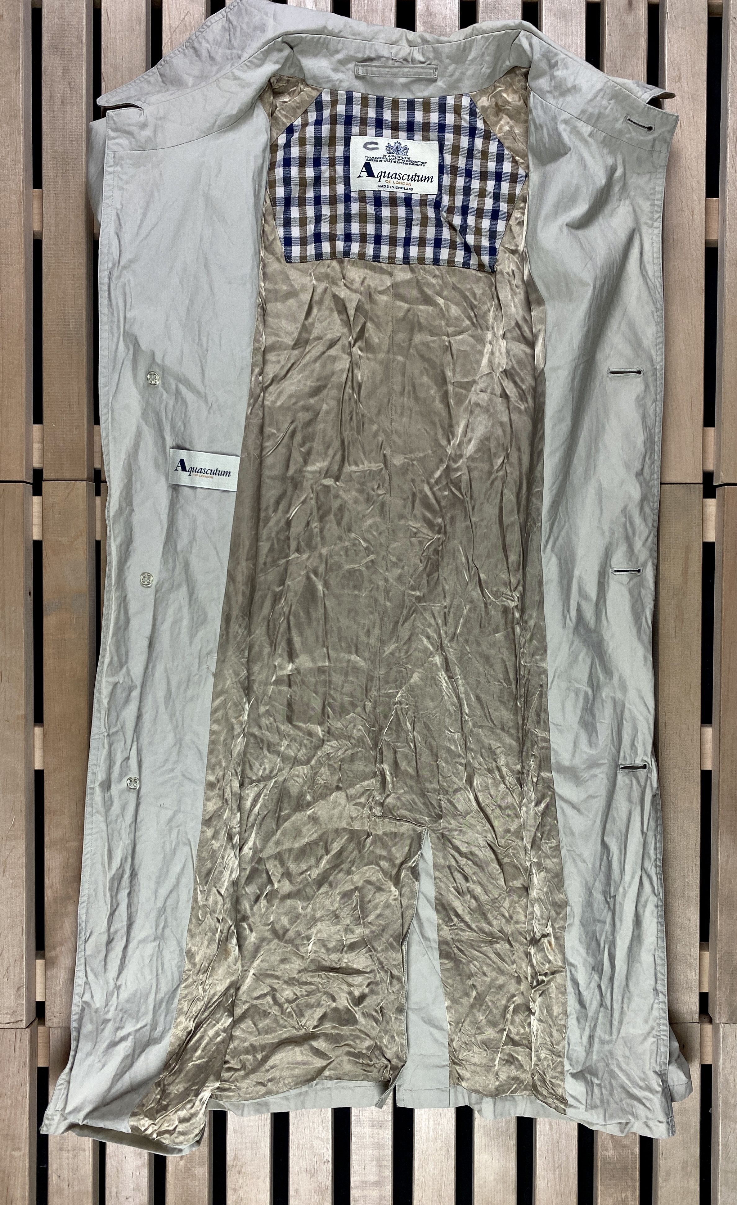 Aquascutum × Vintage Men’s Trench Coat Aquascutum Vintage Size L Size US L / EU 52-54 / 3 - 4 Thumbnail