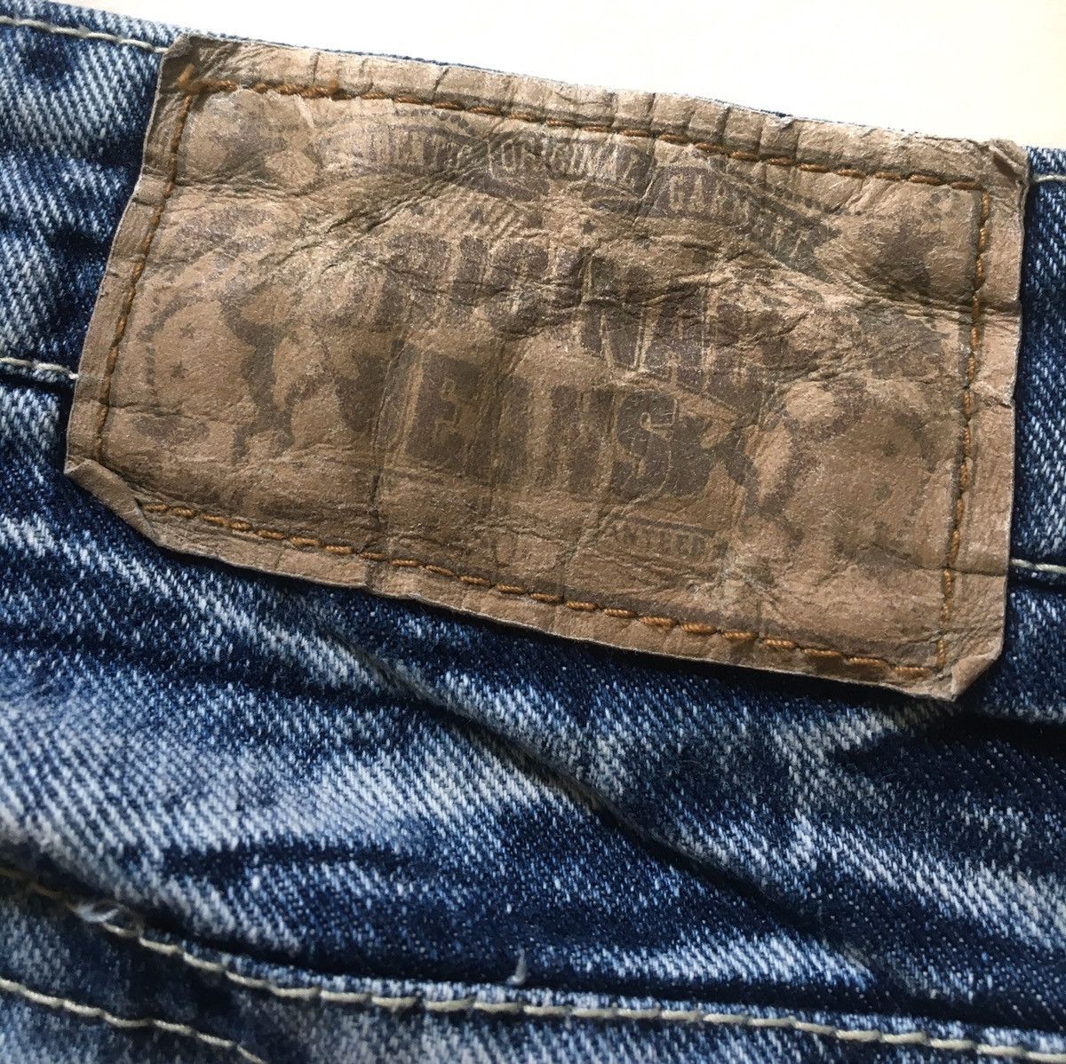 If Six Was Nine × Japanese Brand Flare Realism Distressed Jean Printed Size US 31 - 7 Thumbnail