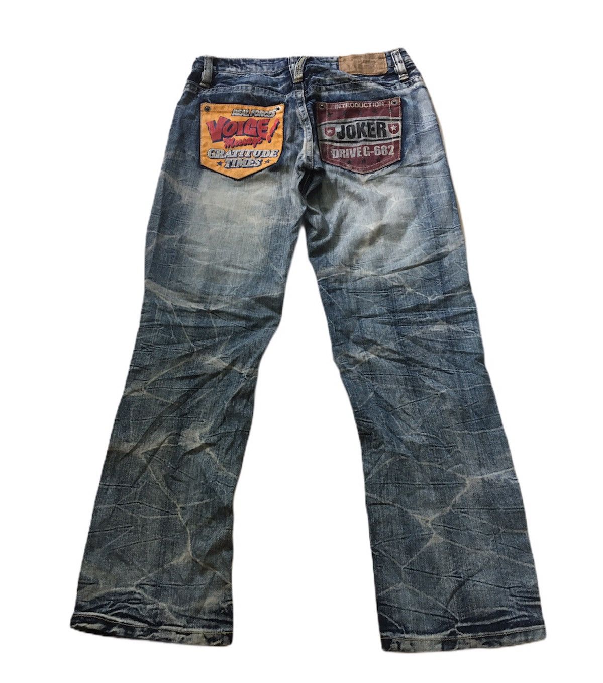 If Six Was Nine × Japanese Brand Flare Realism Distressed Jean Printed Size US 31 - 2 Thumbnail