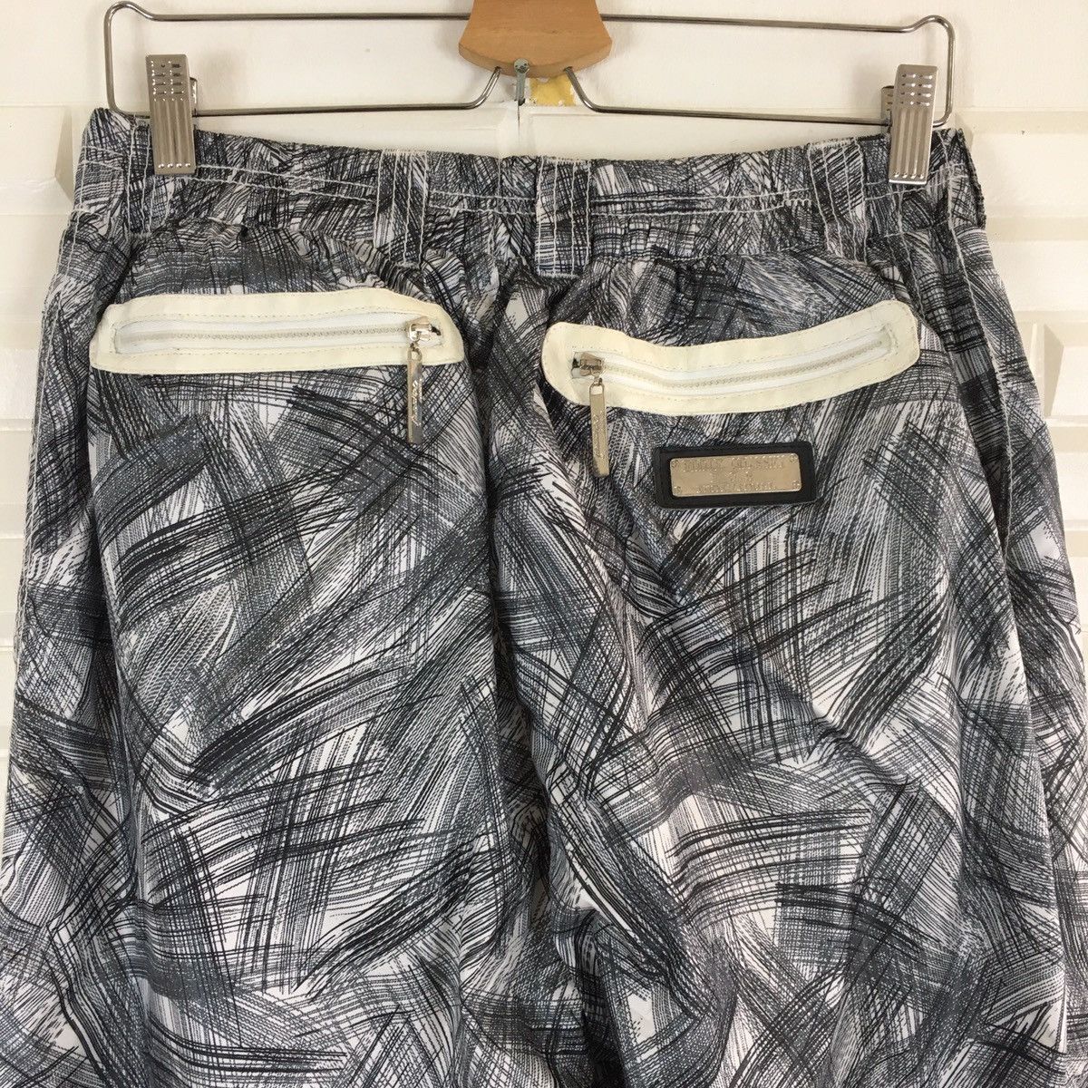 Japanese Brand Odyssey Scratched Design Track Pant Size US 29 - 5 Thumbnail