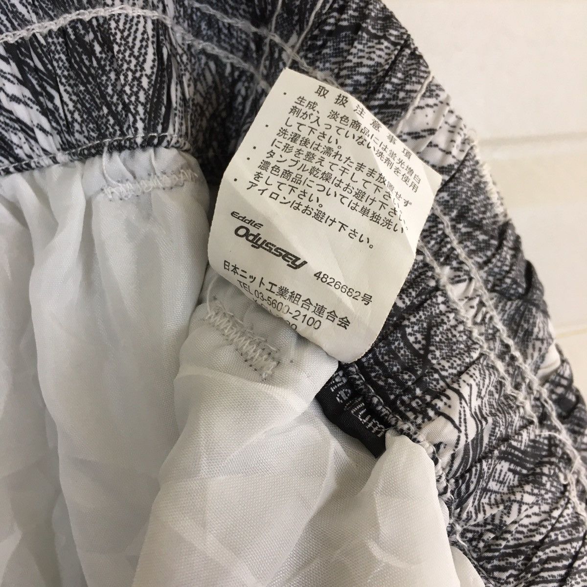 Japanese Brand Odyssey Scratched Design Track Pant Size US 29 - 9 Thumbnail