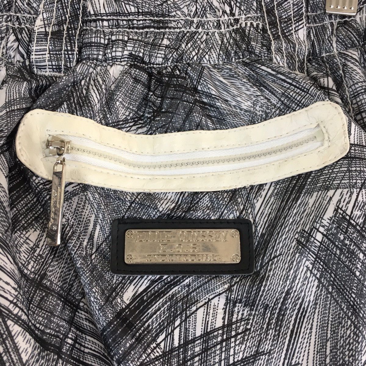 Japanese Brand Odyssey Scratched Design Track Pant Size US 29 - 6 Thumbnail