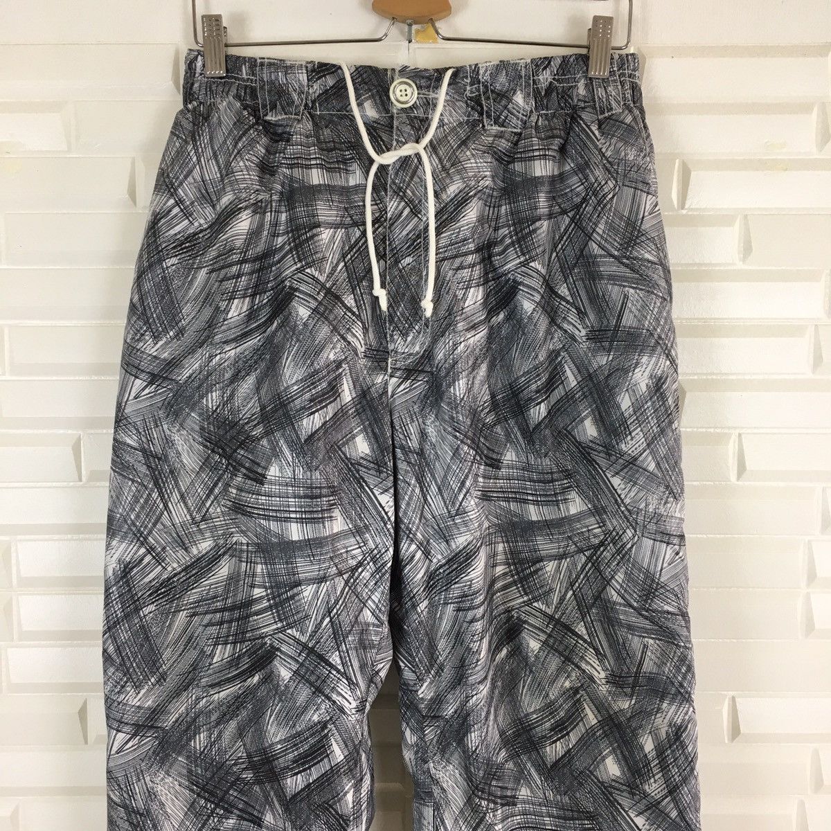 Japanese Brand Odyssey Scratched Design Track Pant Size US 29 - 4 Thumbnail