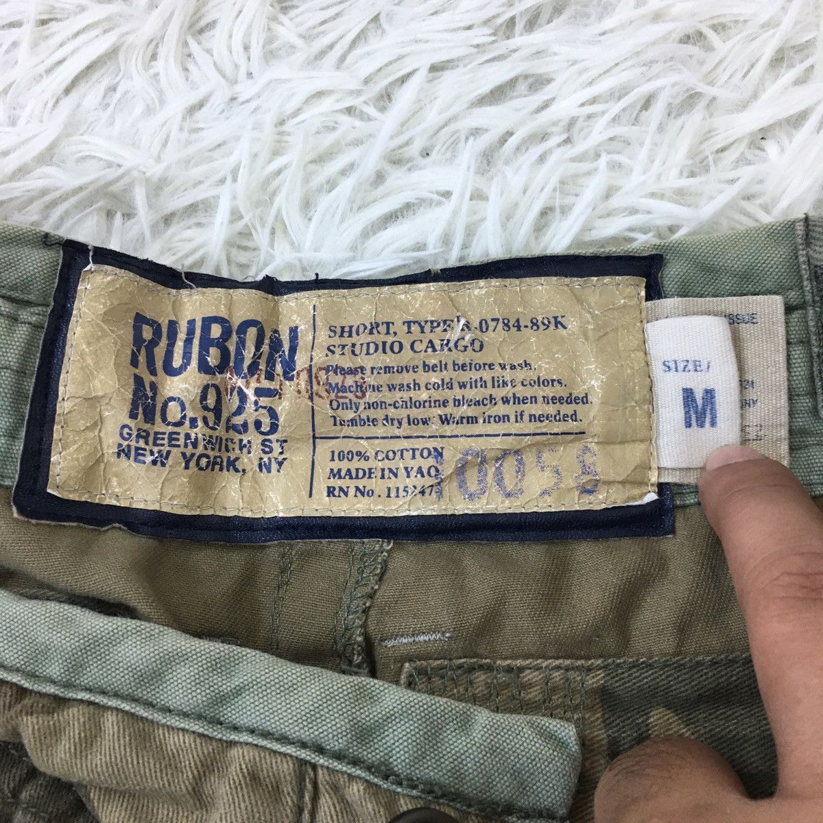 Vintage RUBON NEW YORK Short Military Studio Cargo Size US 34 / EU 50 - 6 Thumbnail