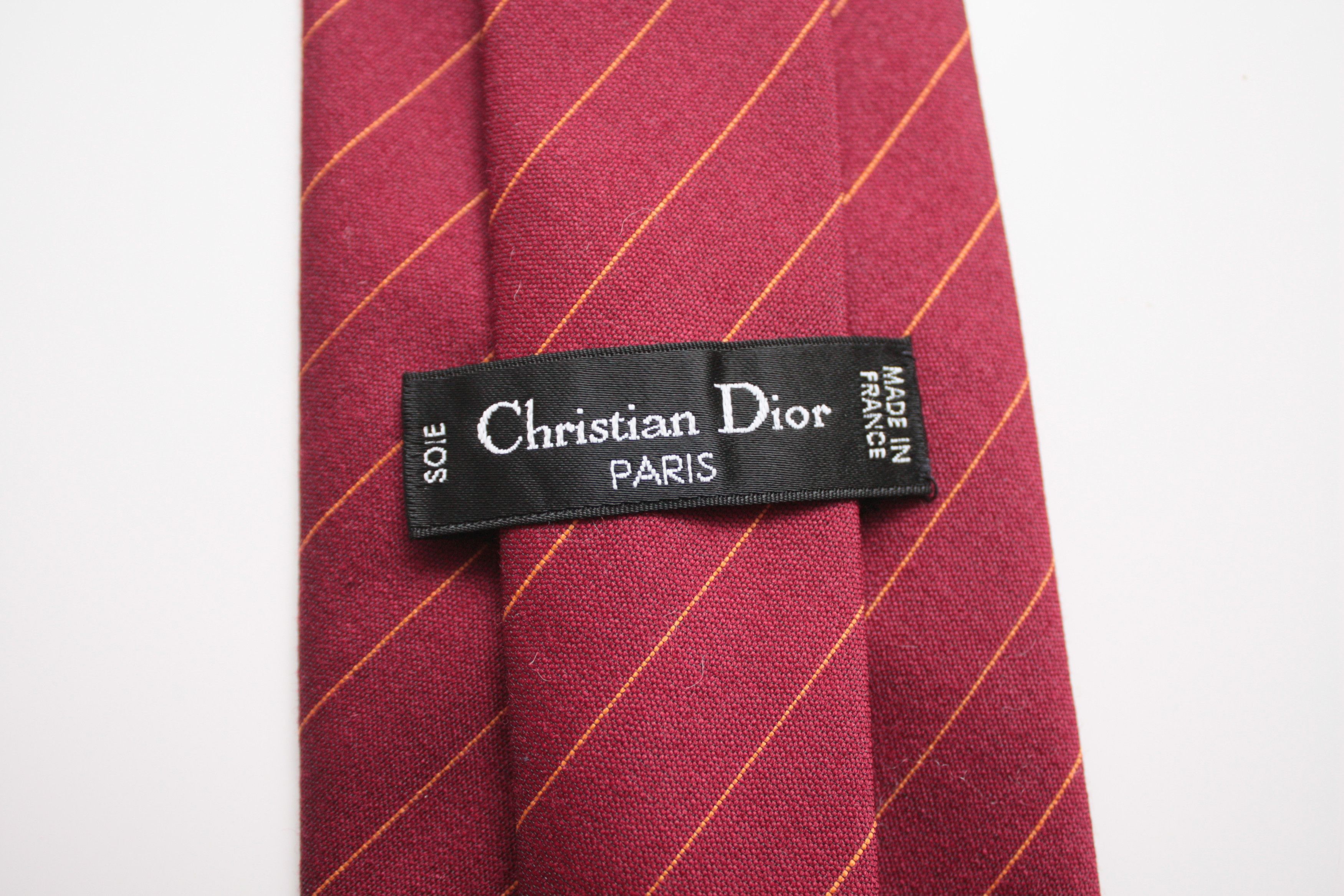 Christian Dior Monsieur Christian Dior Silk Tie Made In France Size ONE SIZE - 3 Thumbnail