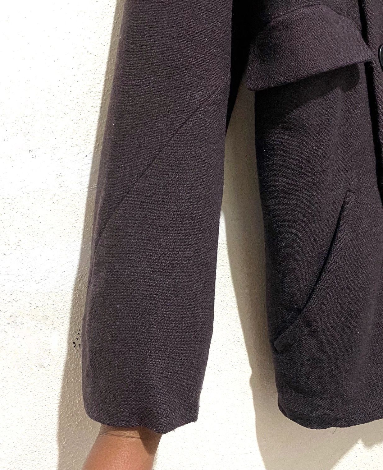 Yohji Yamamoto Vintage Y's Yohji Yamamoto Wool Tweed Coat Jacket JAPAN Size US M / EU 48-50 / 2 - 5 Thumbnail