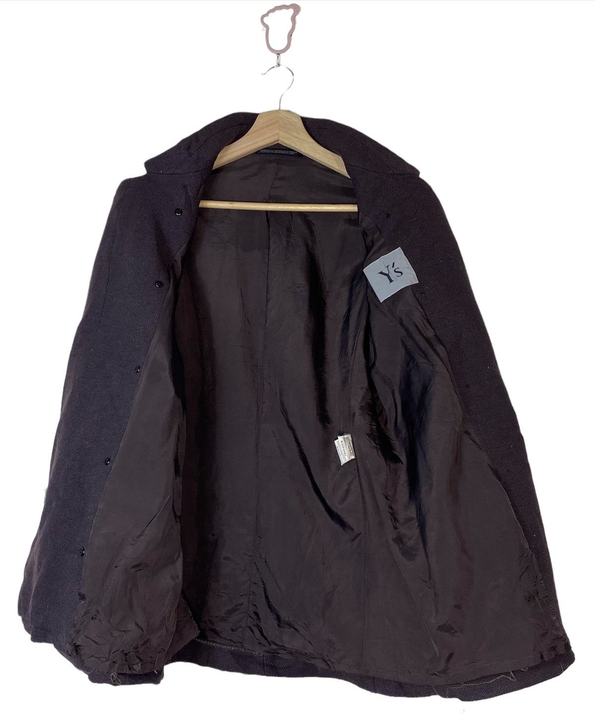 Yohji Yamamoto Vintage Y's Yohji Yamamoto Wool Tweed Coat Jacket JAPAN Size US M / EU 48-50 / 2 - 9 Thumbnail