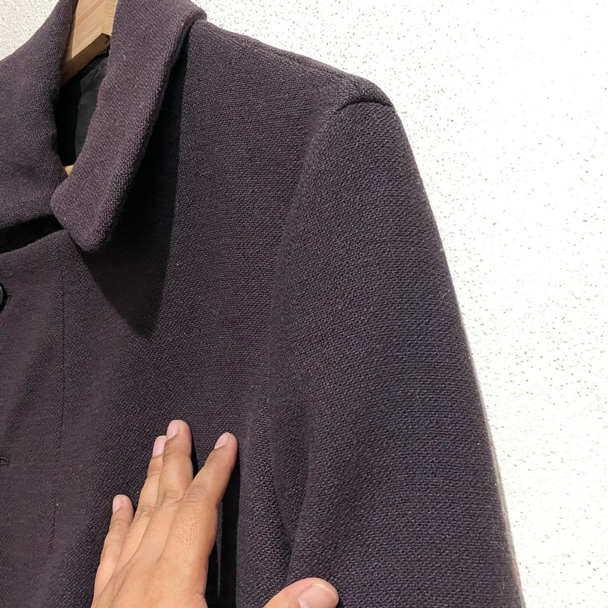 Yohji Yamamoto Vintage Y's Yohji Yamamoto Wool Tweed Coat Jacket JAPAN Size US M / EU 48-50 / 2 - 4 Thumbnail