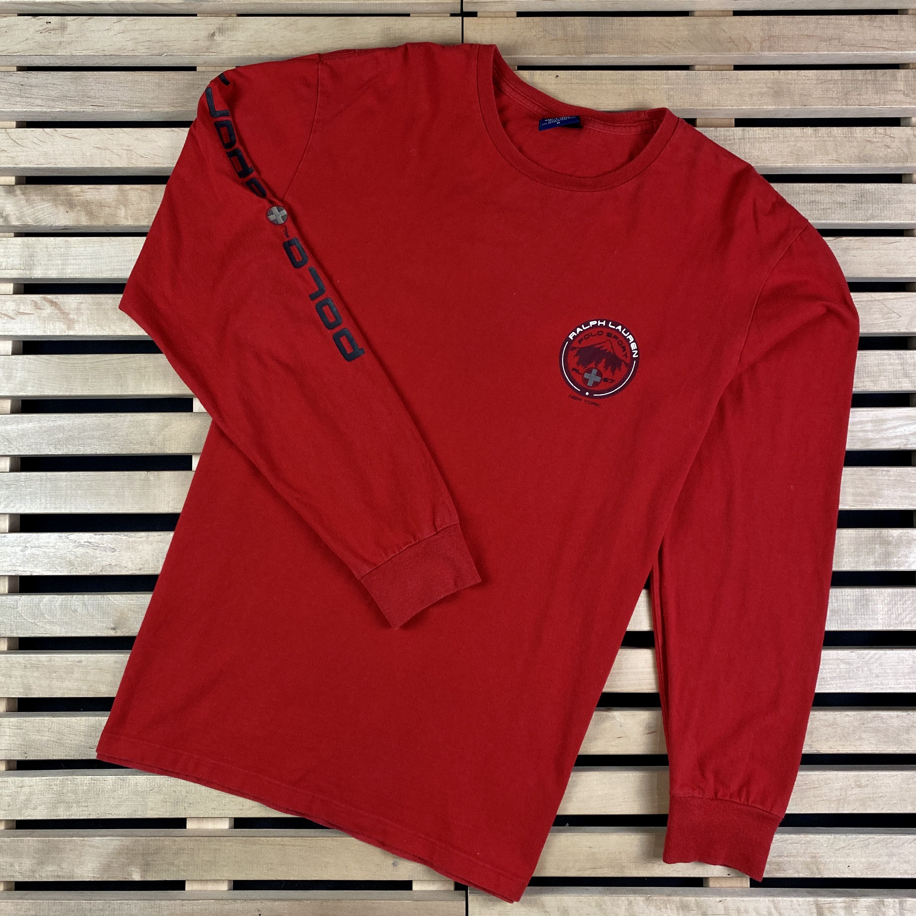 Polo Ralph Lauren × Ralph Lauren × Vintage Men’s Long Sleeve Polo Sport Ralph Lauren Vintage Size M Size US M / EU 48-50 / 2 - 1 Thumbnail