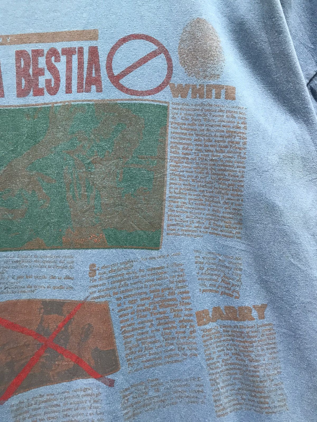 Vintage Vintage Rare Inxs Newspaper boxy cropped tee Size US XL / EU 56 / 4 - 6 Thumbnail