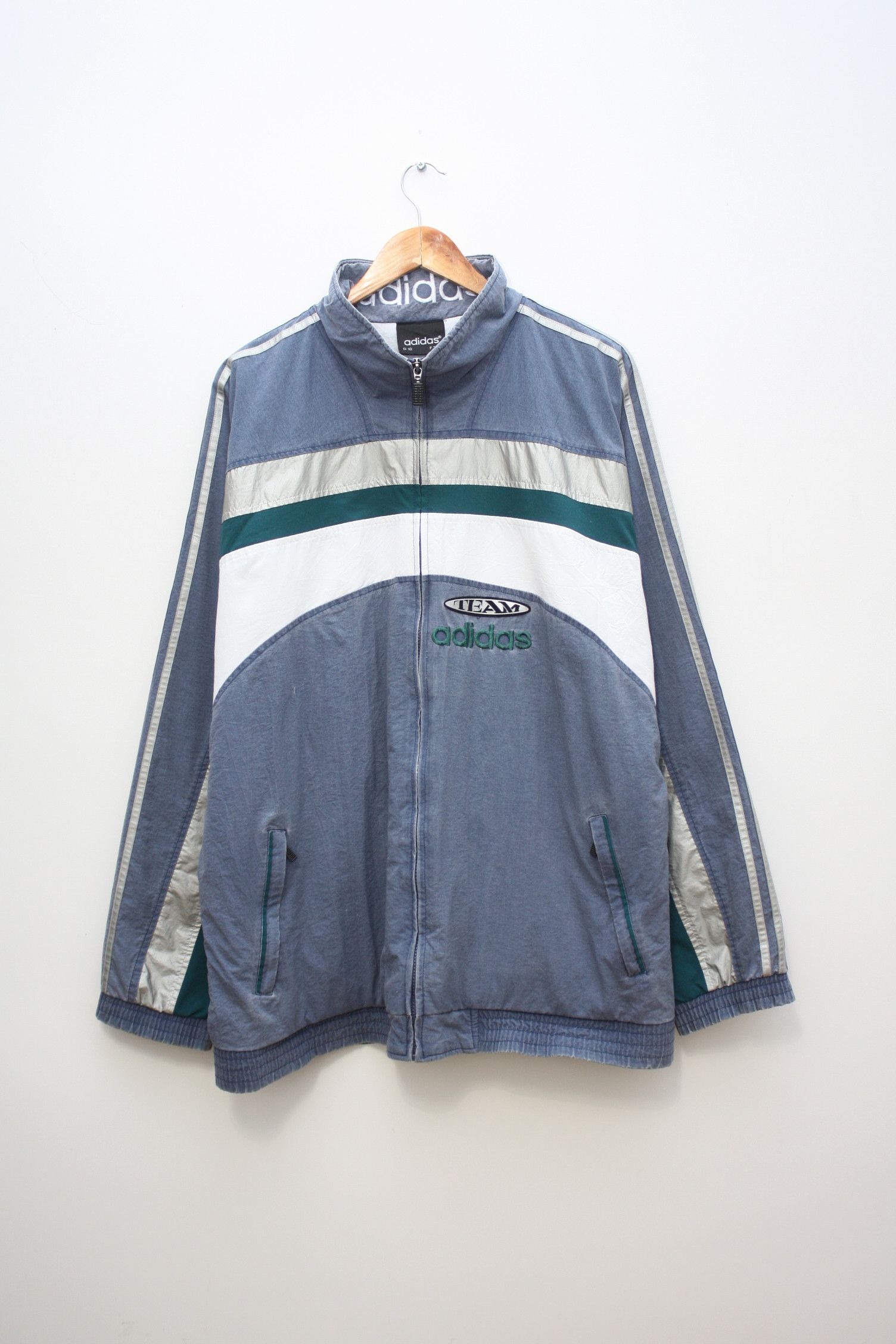 Adidas Adidas Vintage Zip Lightweight Windbreaker XL Men's Size US XL / EU 56 / 4 - 2 Thumbnail