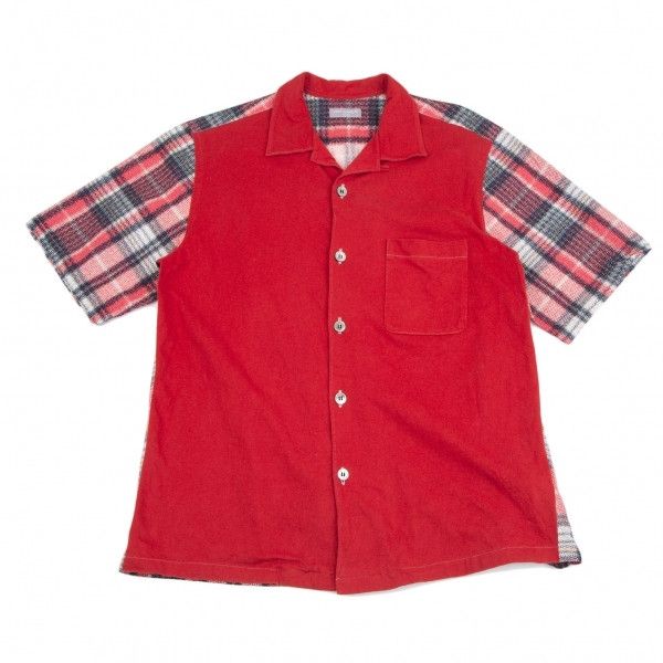 Shirt Multicolor Digital Check Switch Short Sleeve