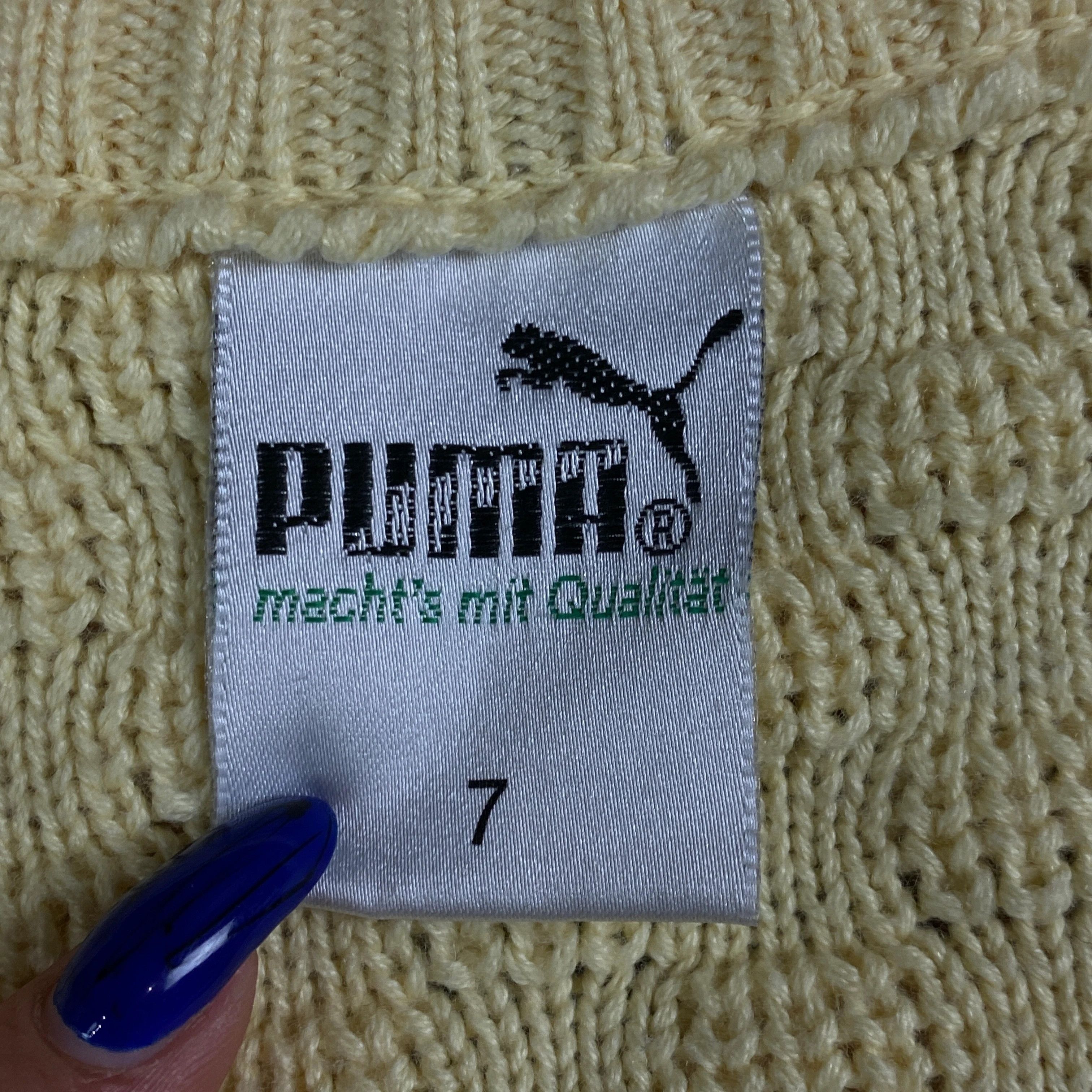 Puma × Vintage Men’s Sweater Jumper Puma Vintage Size 7 V-Neck Size US XL / EU 56 / 4 - 4 Thumbnail