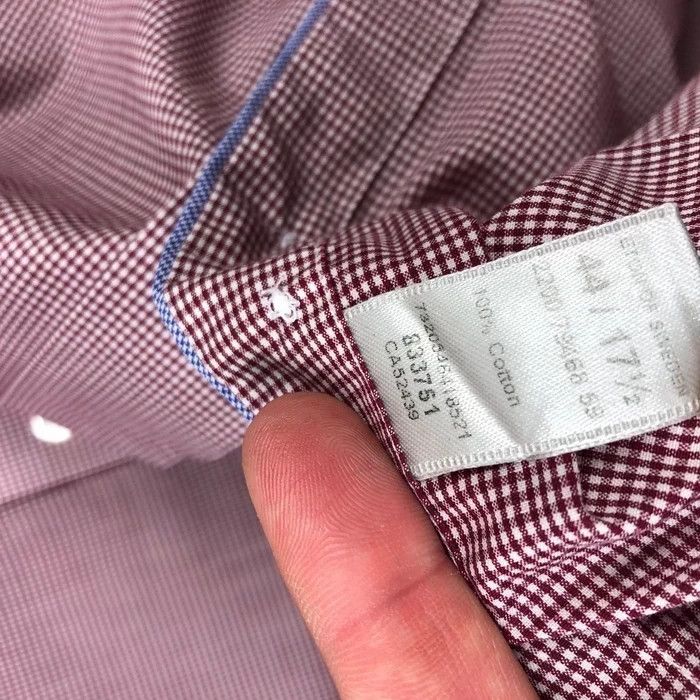 Eton Mens Shirt Long Sleeve Eton Size 17 1/2 (44) Size US L / EU 52-54 / 3 - 6 Thumbnail
