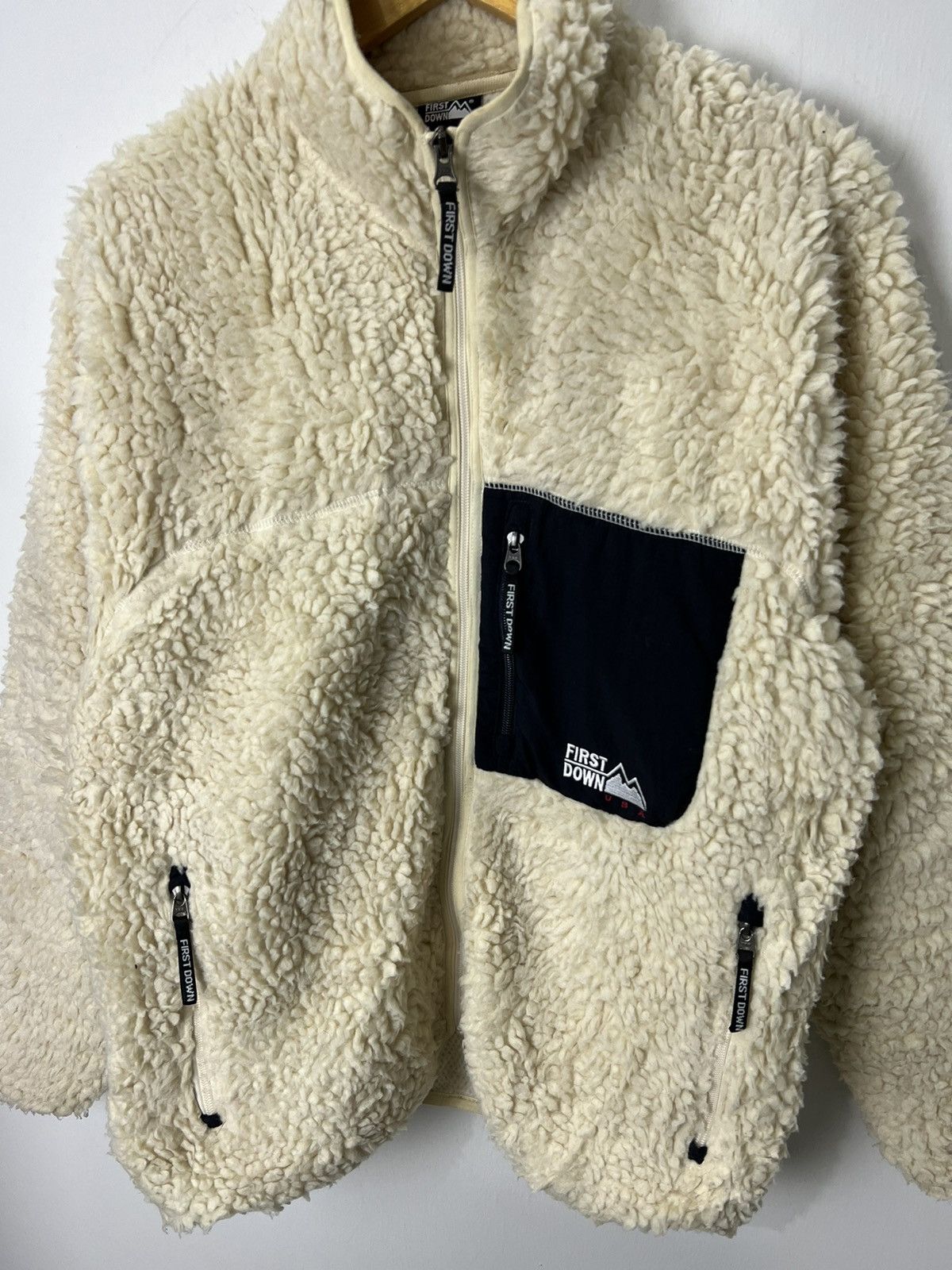 Japanese Brand × Vintage First Down Sherpa Fleece Design Size US M / EU 48-50 / 2 - 5 Thumbnail