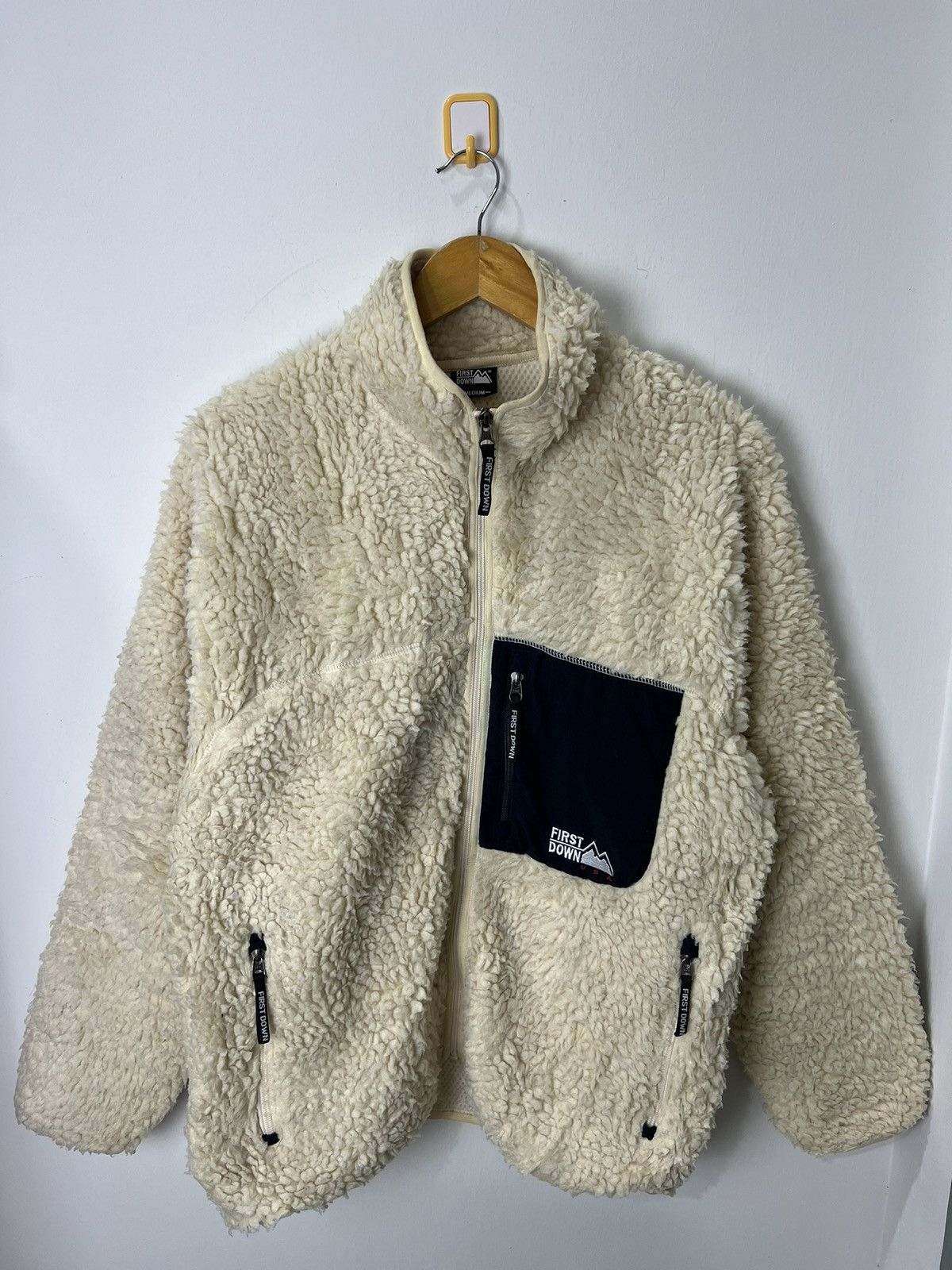Japanese Brand × Vintage First Down Sherpa Fleece Design Size US M / EU 48-50 / 2 - 1 Thumbnail