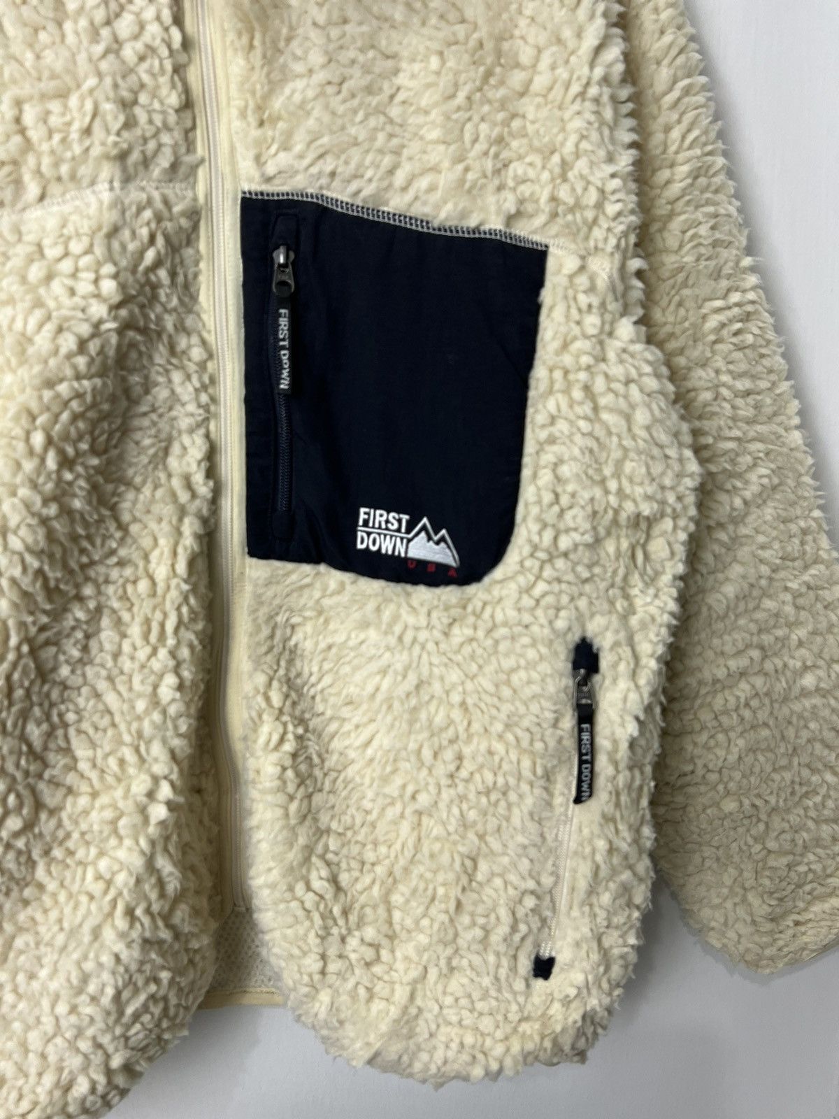 Japanese Brand × Vintage First Down Sherpa Fleece Design Size US M / EU 48-50 / 2 - 7 Thumbnail