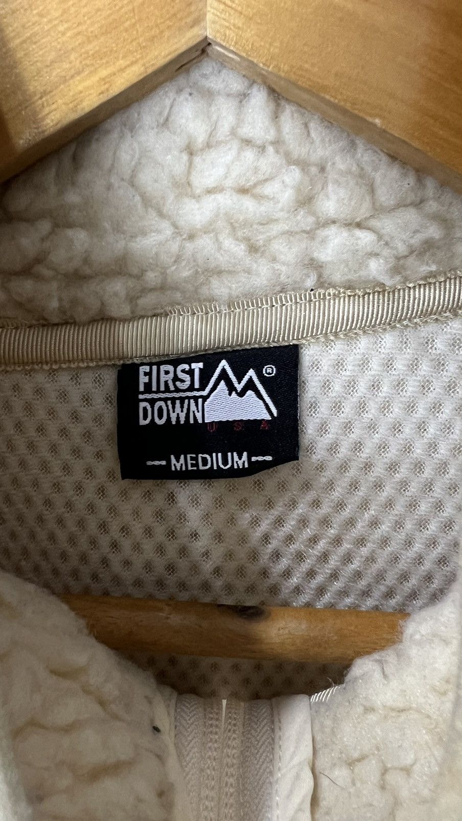Japanese Brand × Vintage First Down Sherpa Fleece Design Size US M / EU 48-50 / 2 - 14 Thumbnail