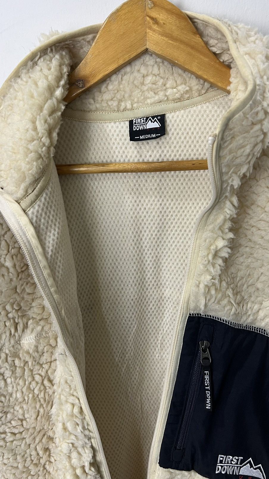 Japanese Brand × Vintage First Down Sherpa Fleece Design Size US M / EU 48-50 / 2 - 12 Thumbnail