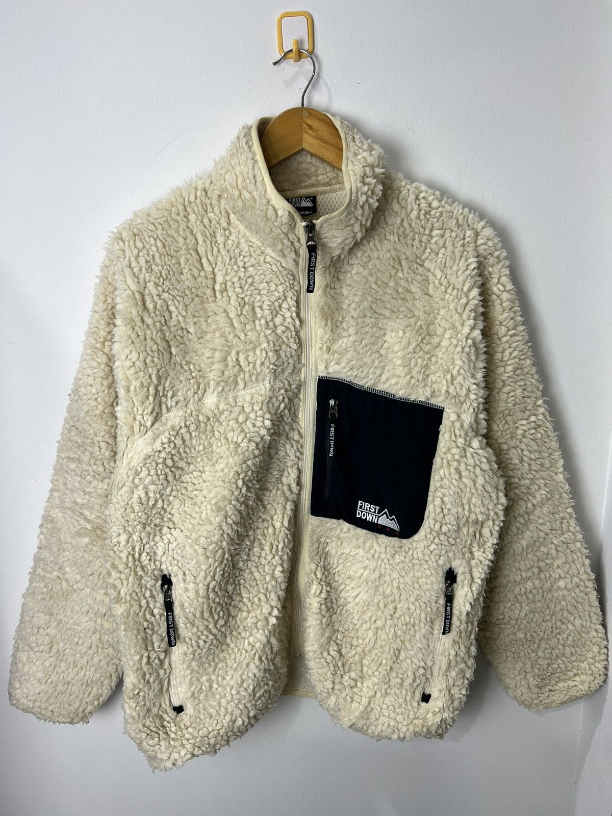 Japanese Brand × Vintage First Down Sherpa Fleece Design Size US M / EU 48-50 / 2 - 4 Thumbnail