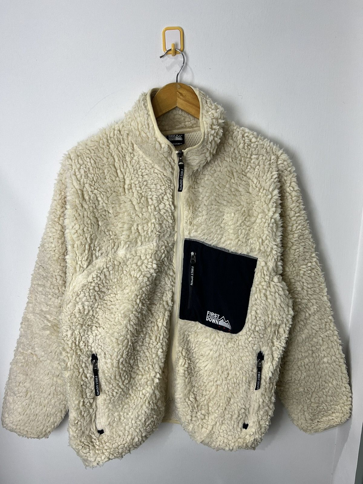 Japanese Brand × Vintage First Down Sherpa Fleece Design Size US M / EU 48-50 / 2 - 3 Thumbnail