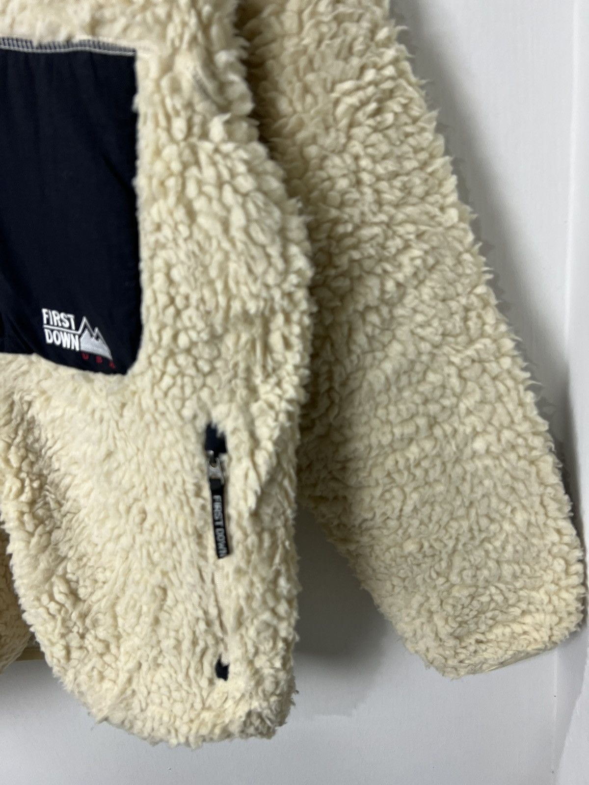 Japanese Brand × Vintage First Down Sherpa Fleece Design Size US M / EU 48-50 / 2 - 8 Thumbnail