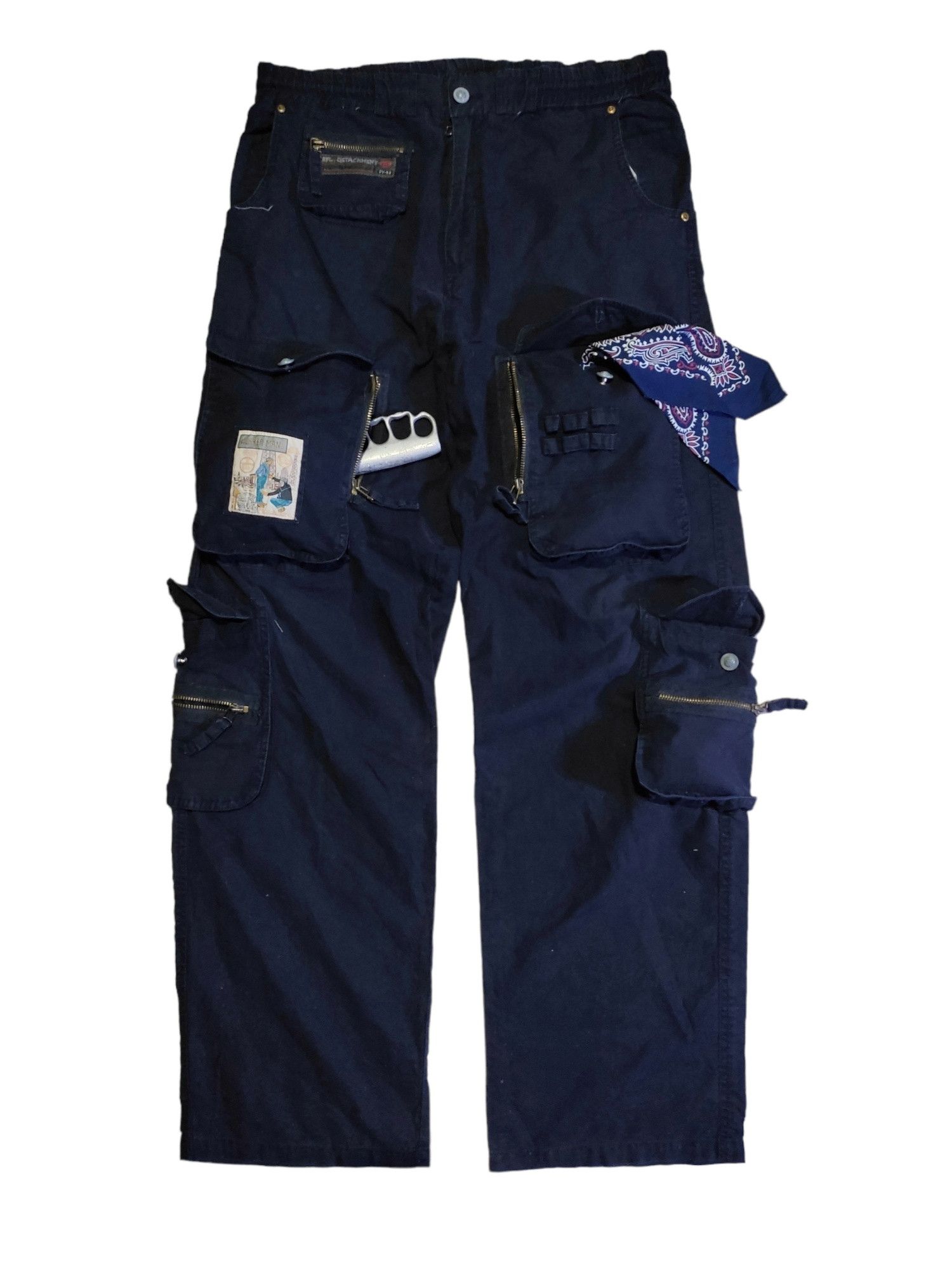 Worker man multi pocket pants