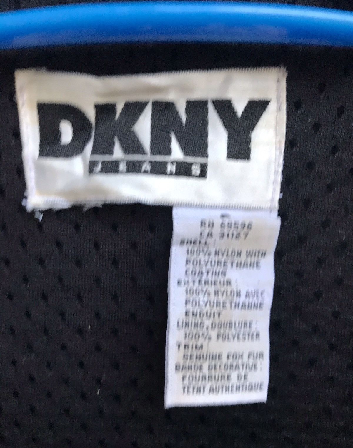DKNY 🔥Vintage Dkny Pvc Fox Fur Jacket Size US L / EU 52-54 / 3 - 5 Thumbnail