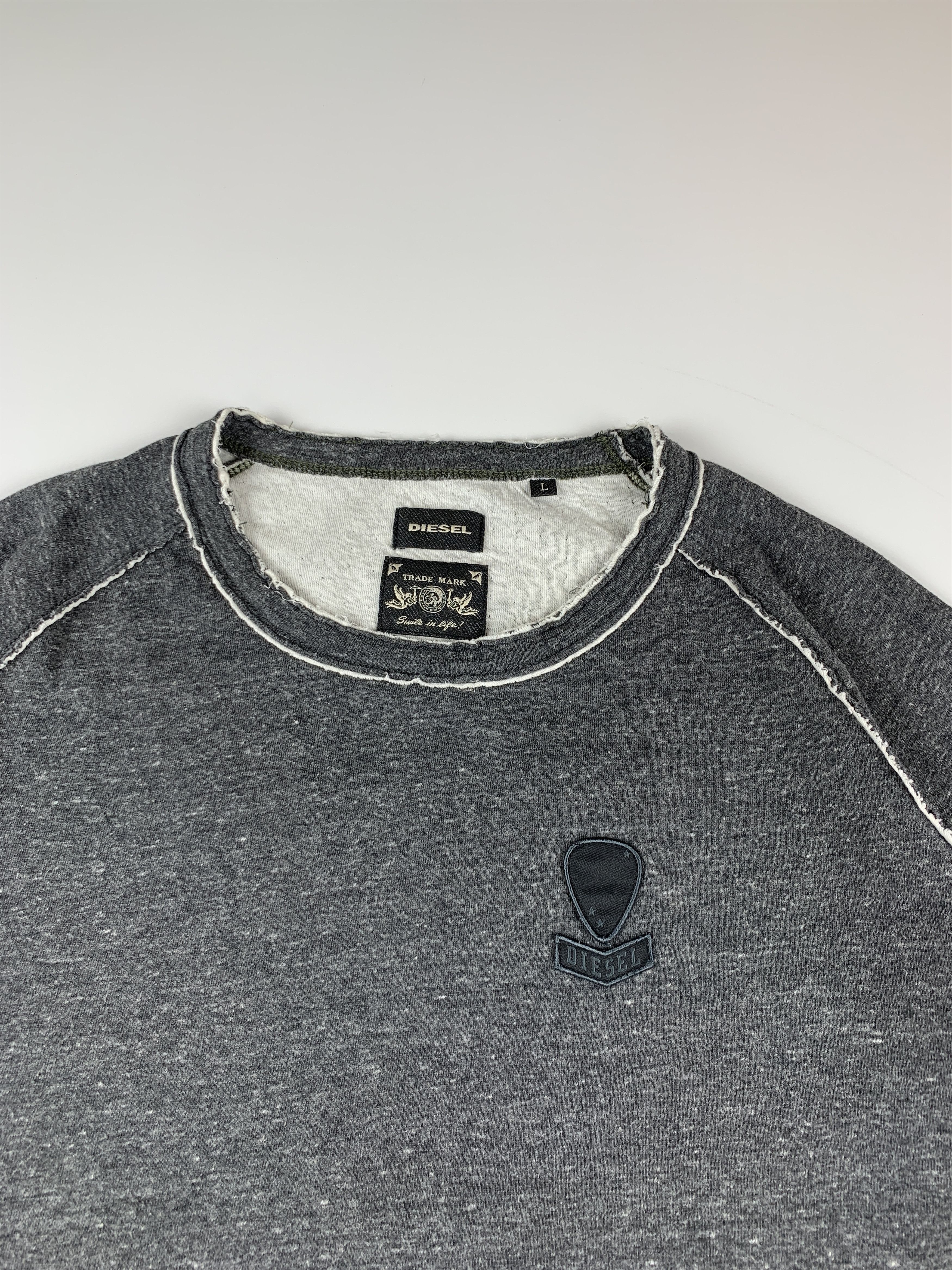 Diesel Diesel Raw Edge Sweatshirt Size US L / EU 52-54 / 3 - 3 Thumbnail