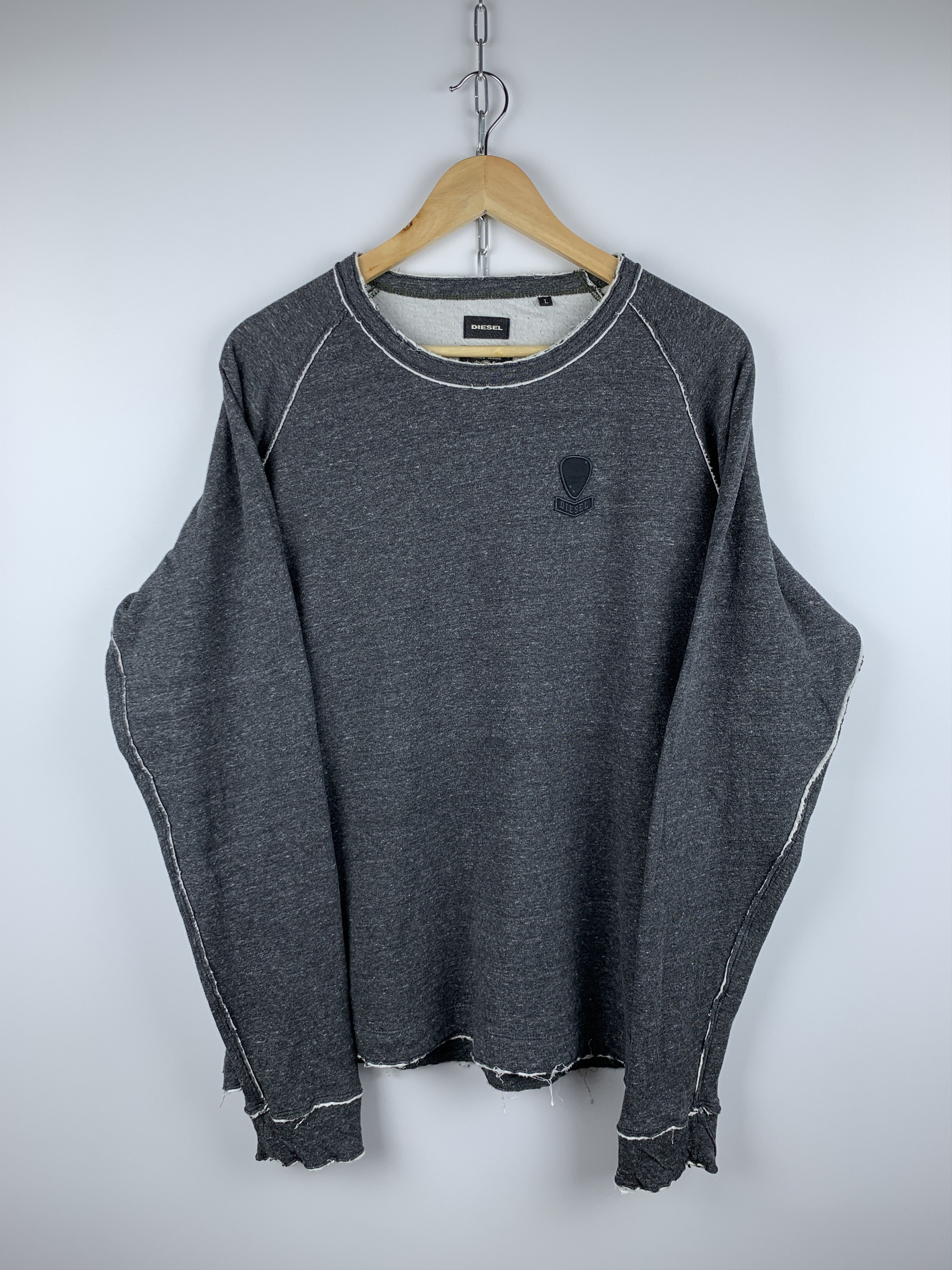 Diesel Diesel Raw Edge Sweatshirt Size US L / EU 52-54 / 3 - 6 Thumbnail