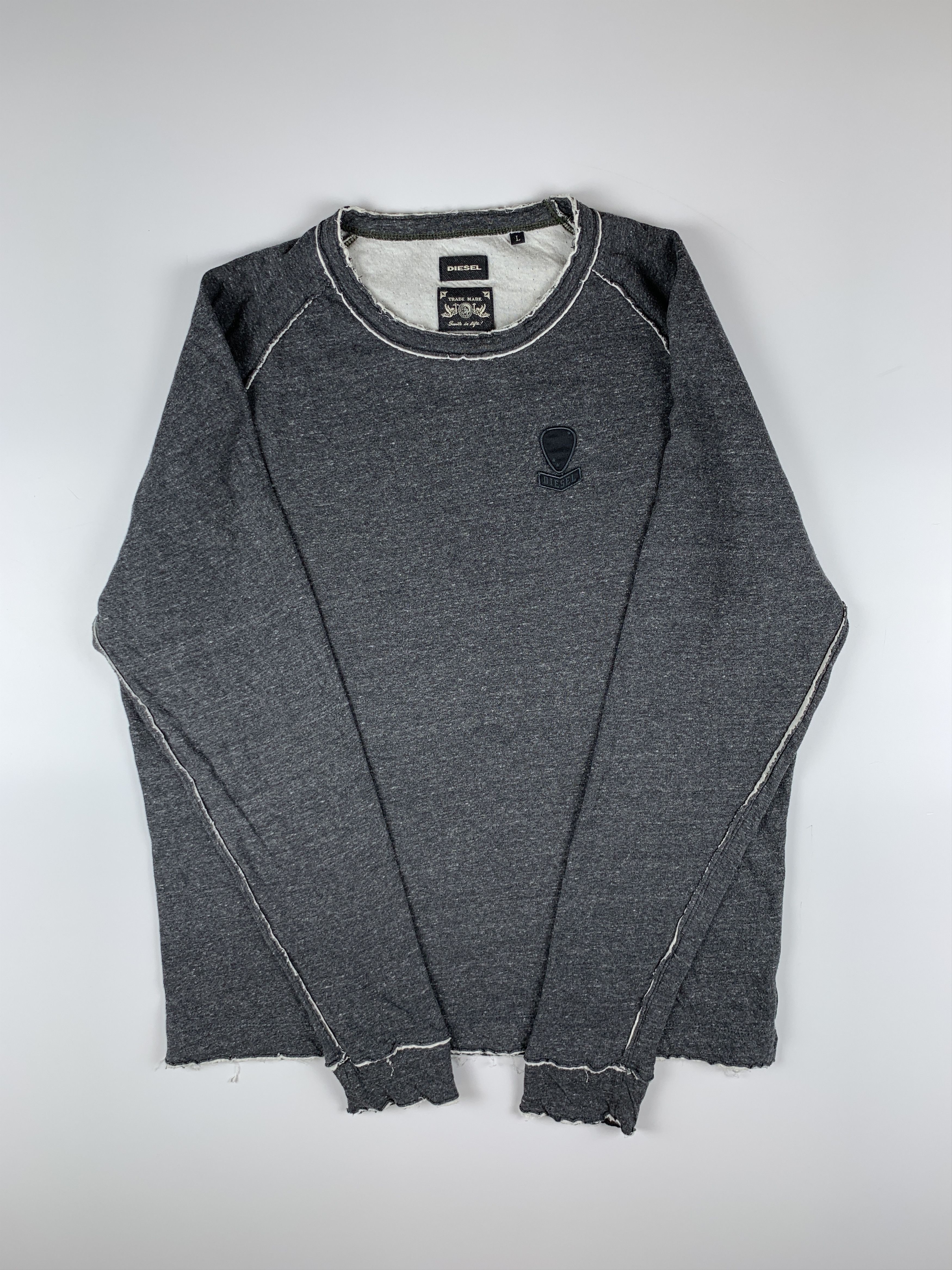 Diesel Diesel Raw Edge Sweatshirt Size US L / EU 52-54 / 3 - 7 Thumbnail