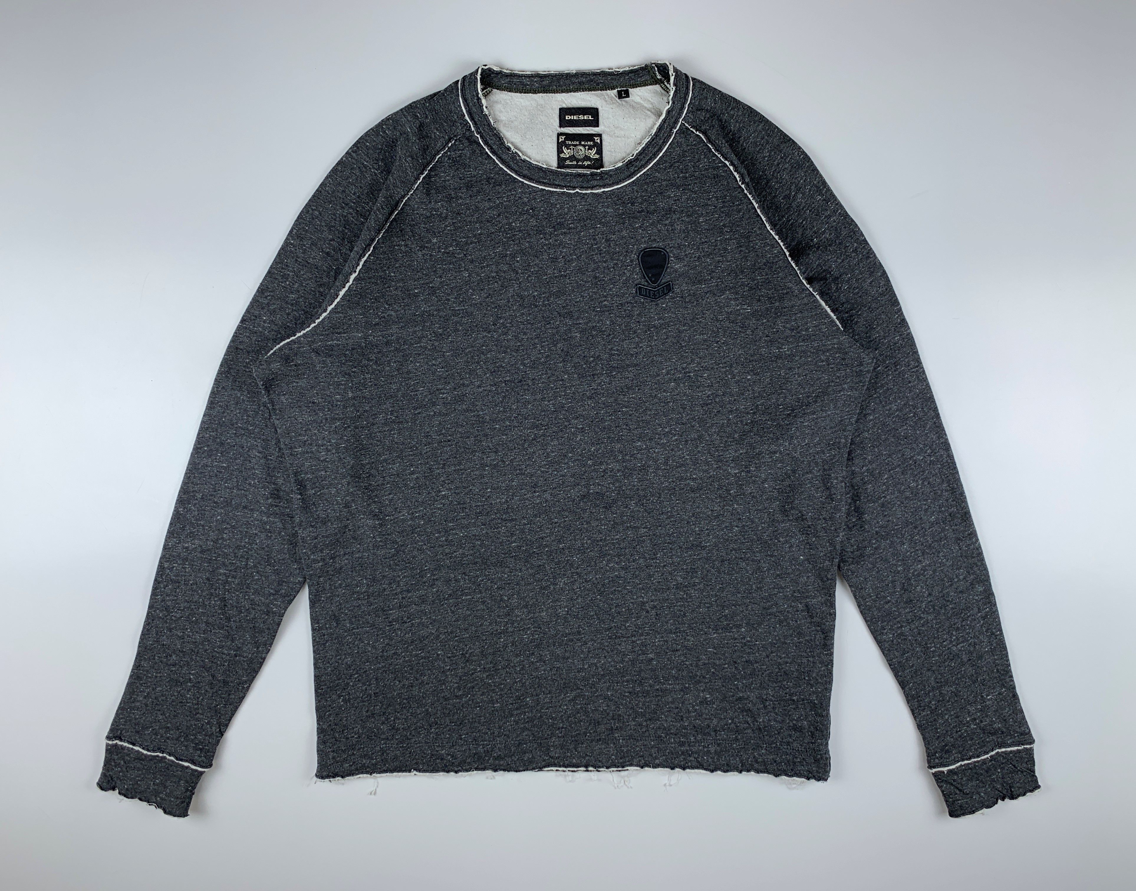 Diesel Diesel Raw Edge Sweatshirt Size US L / EU 52-54 / 3 - 2 Thumbnail