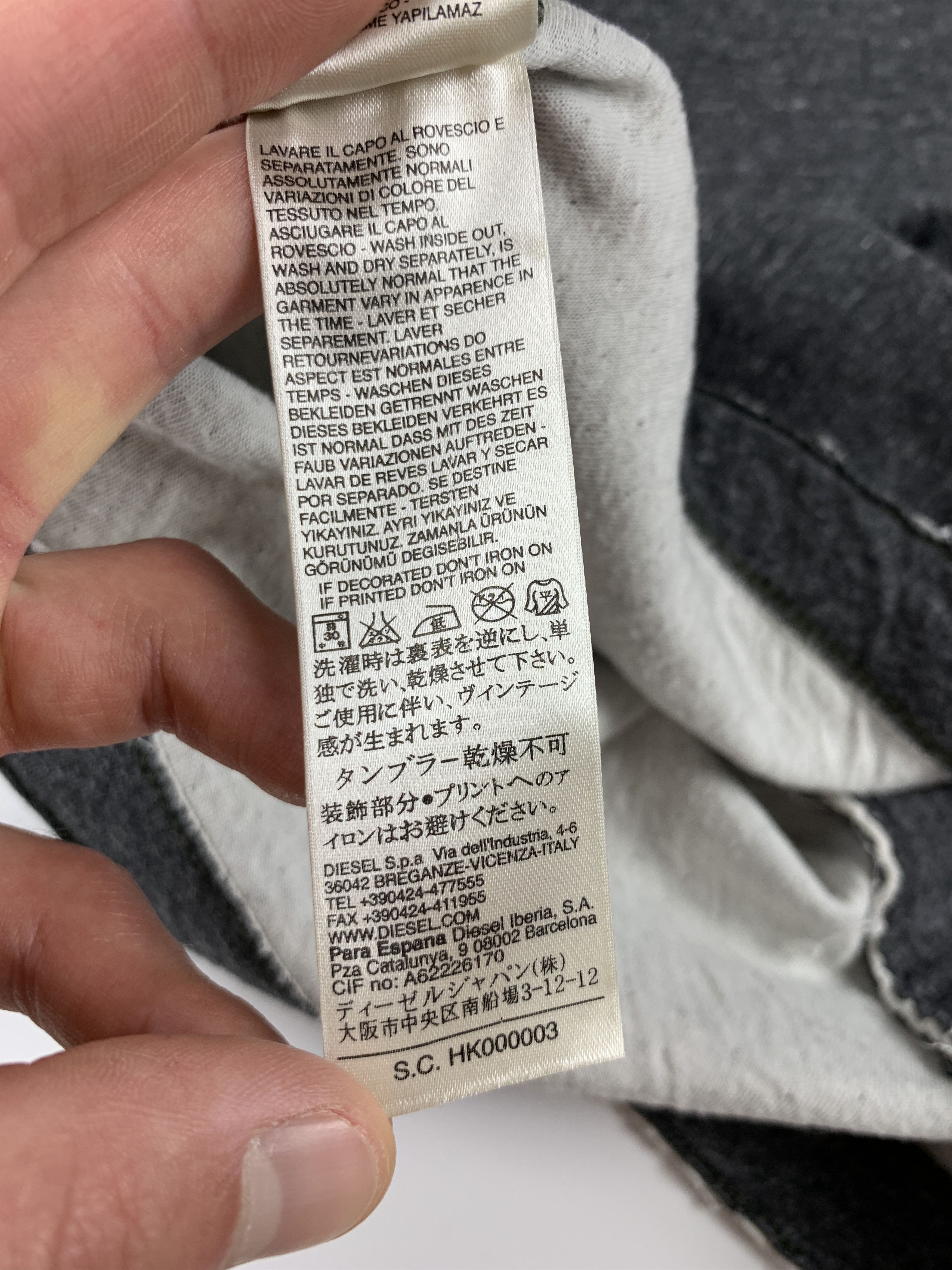 Diesel Diesel Raw Edge Sweatshirt Size US L / EU 52-54 / 3 - 13 Thumbnail