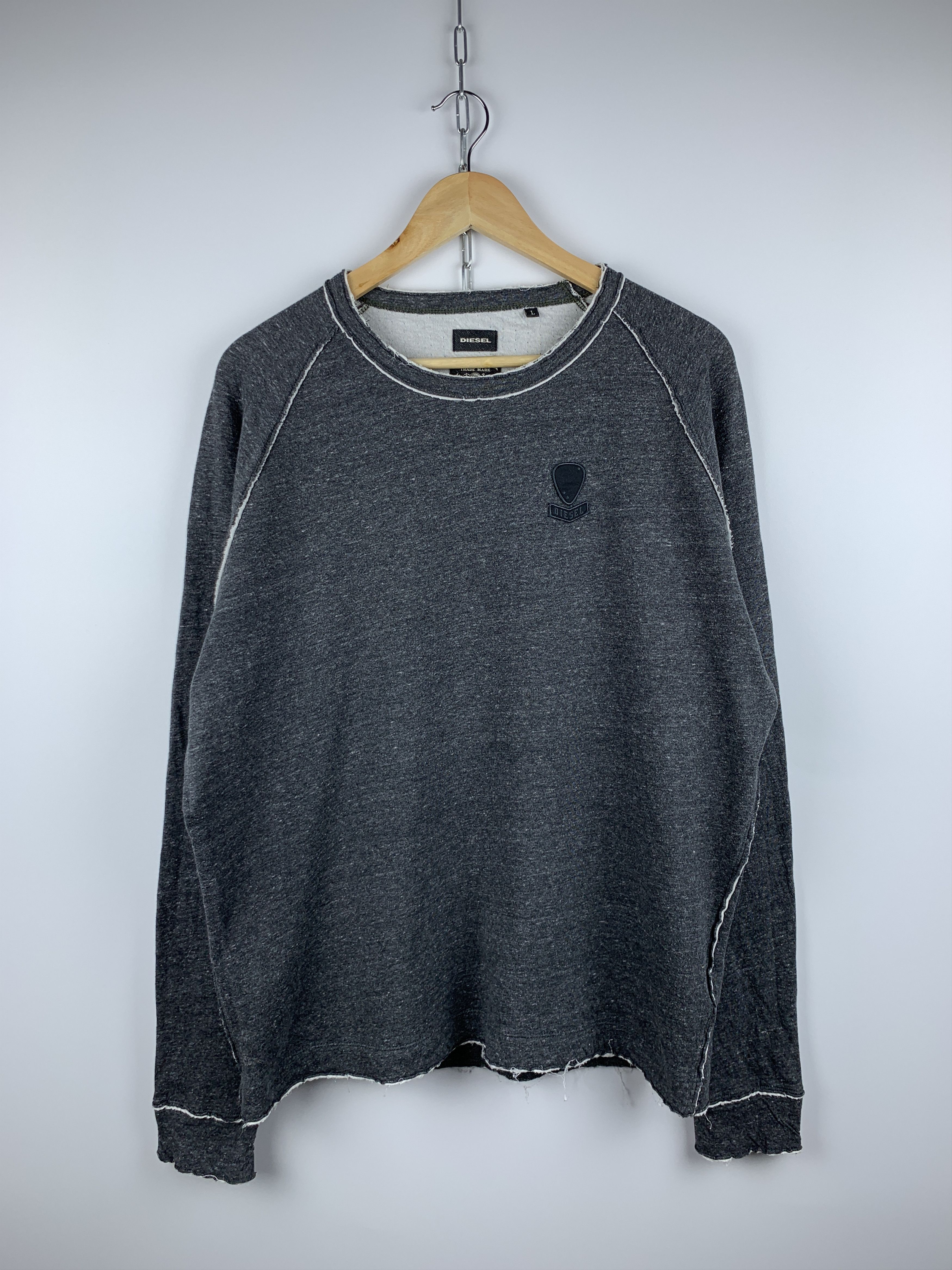 Diesel Diesel Raw Edge Sweatshirt Size US L / EU 52-54 / 3 - 1 Thumbnail