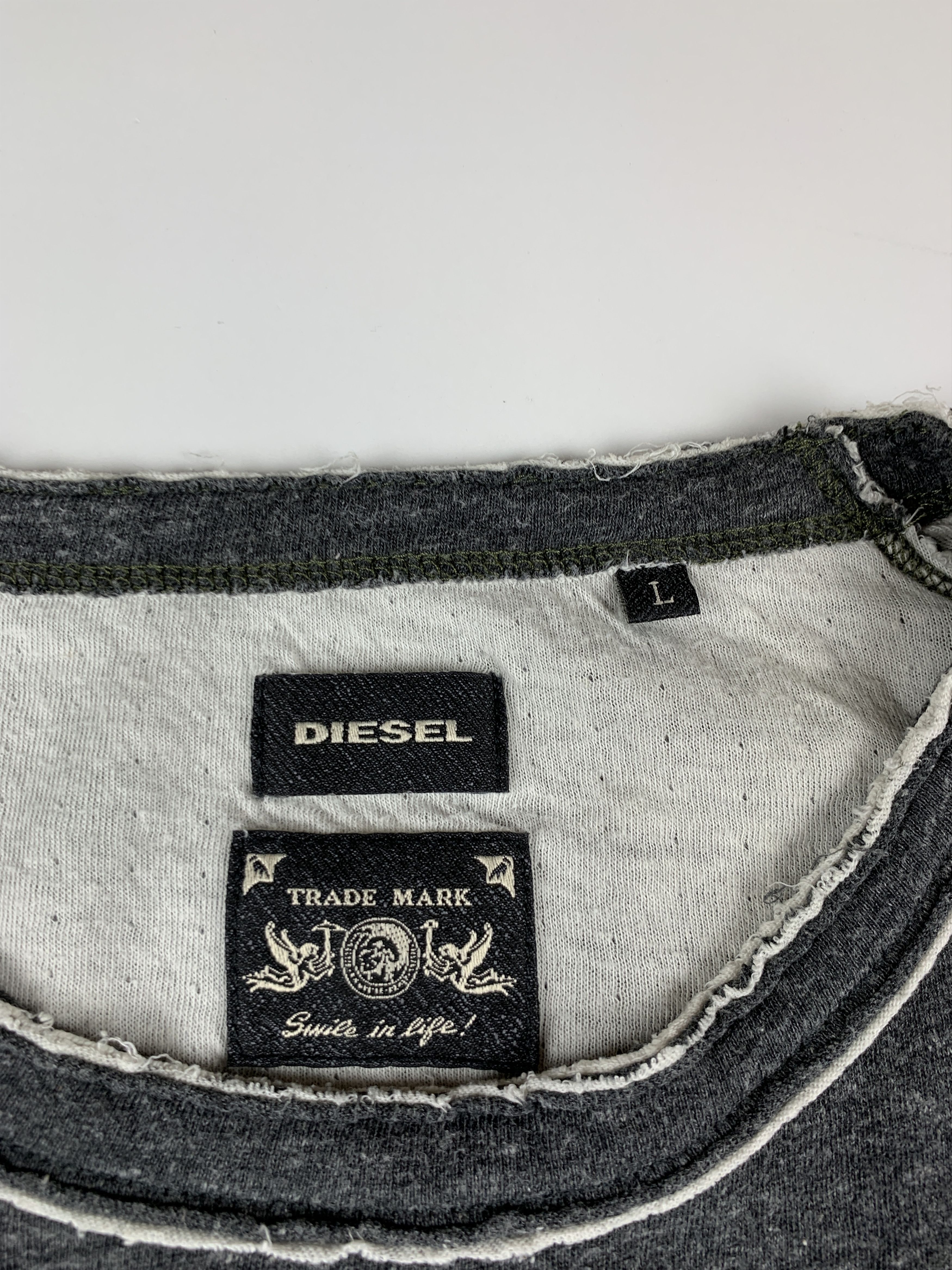 Diesel Diesel Raw Edge Sweatshirt Size US L / EU 52-54 / 3 - 11 Thumbnail