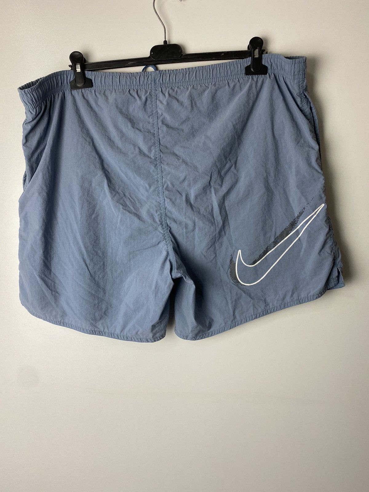 Vintage Nike 90s vintage big swoosh shorts size L Size US 34 / EU 50 - 2 Thumbnail