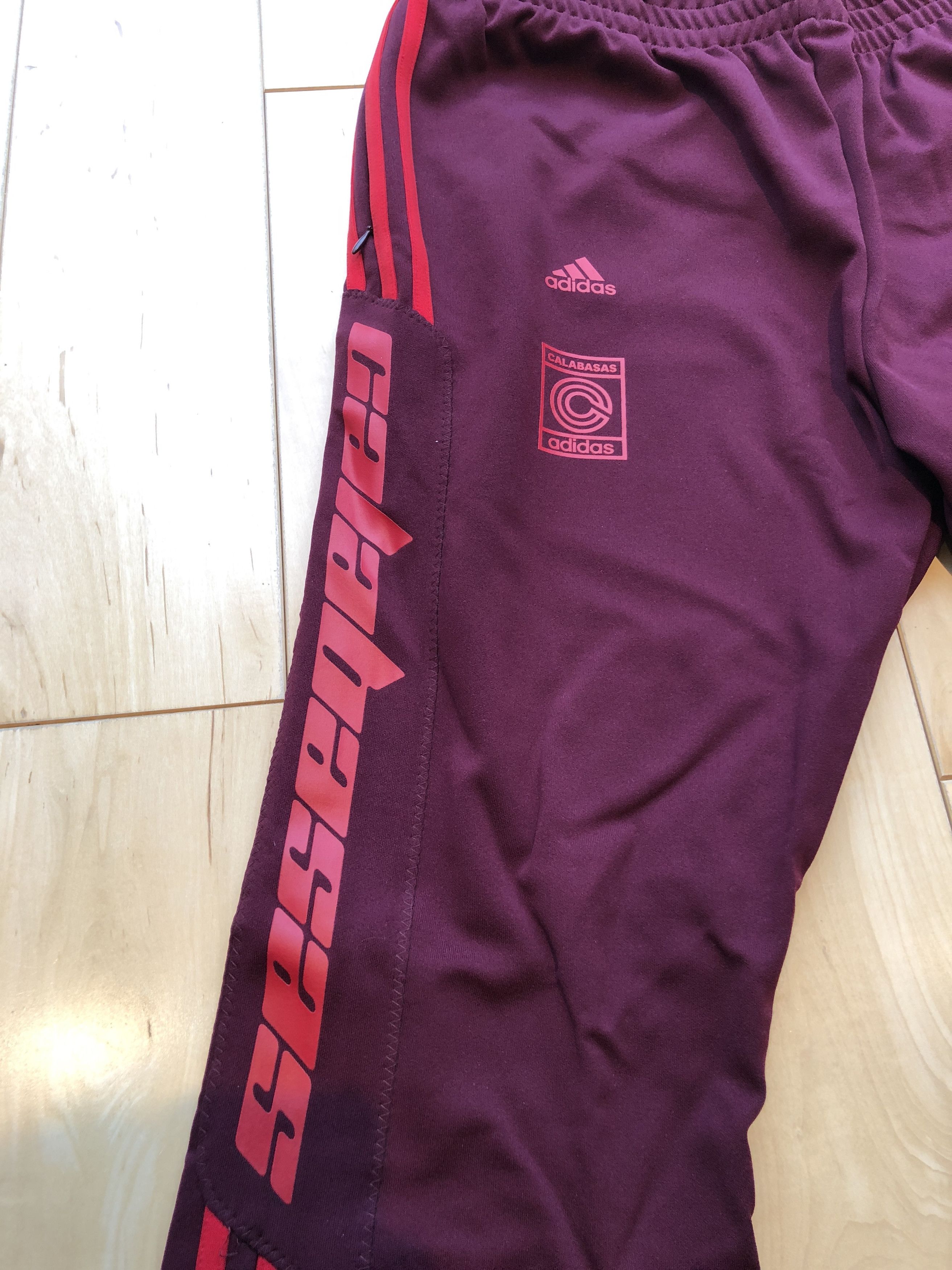 Adidas adidas Yeezy YZY Calabasas Track Pant Medium Maroon Scarlet Style CV7905 Grailed