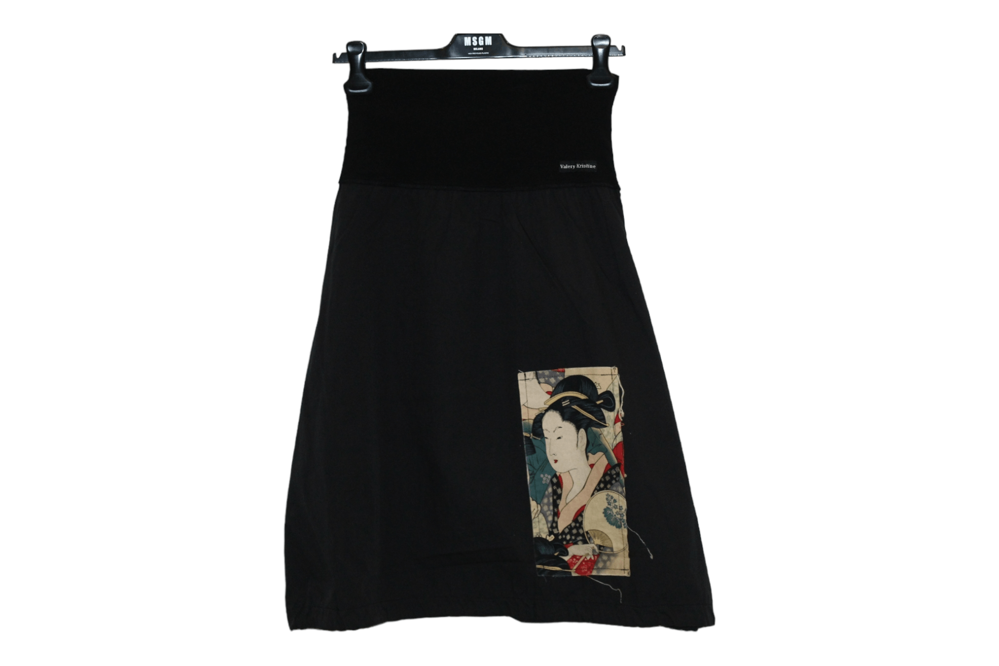 Japanese Brand Valery Kristine design balloon cotton skirt with patches Size 28" / US 6 / IT 42 - 8 Thumbnail