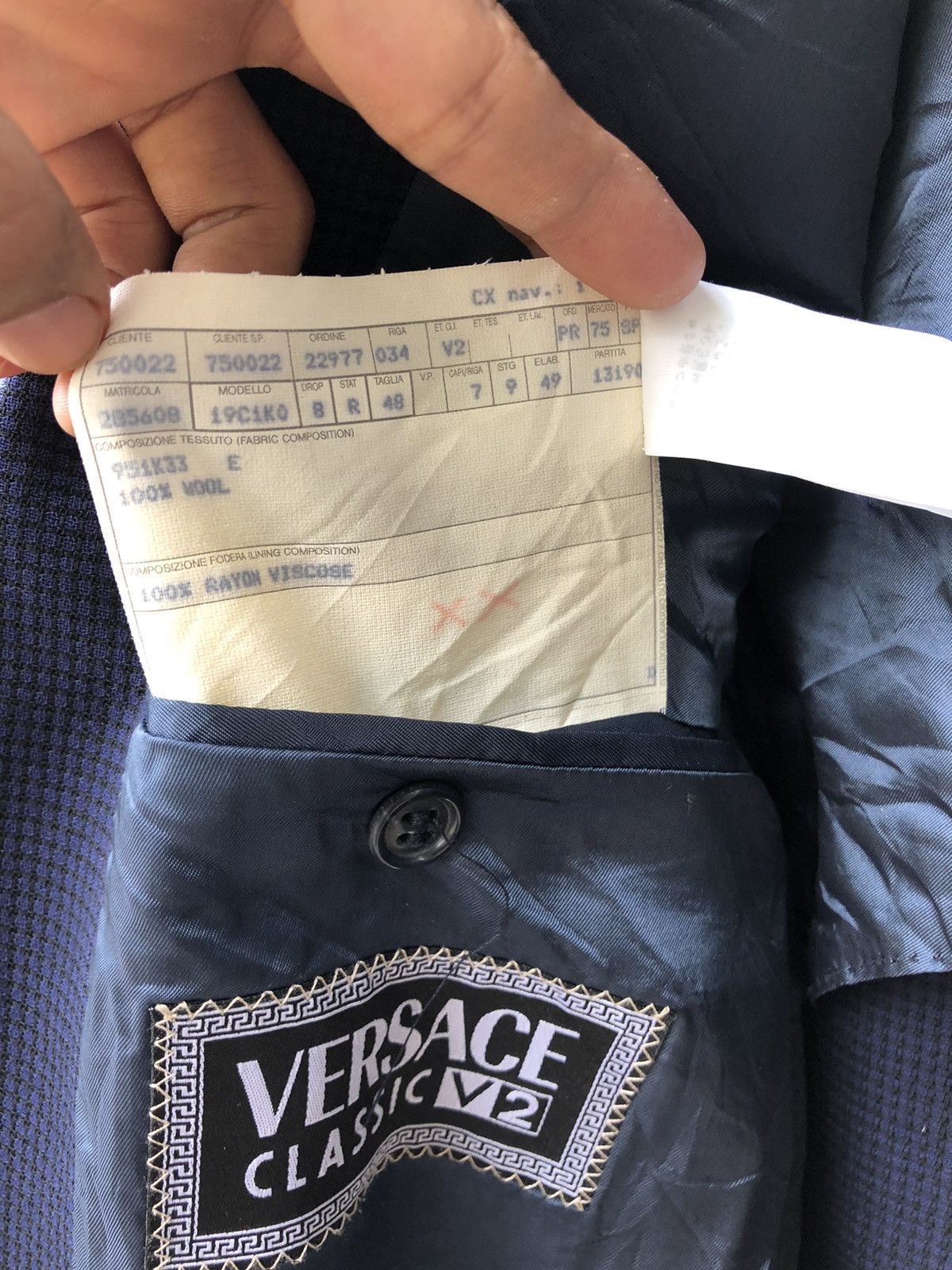 Versace 📣Versace v2 formal blazer jacket Size 40R - 3 Thumbnail