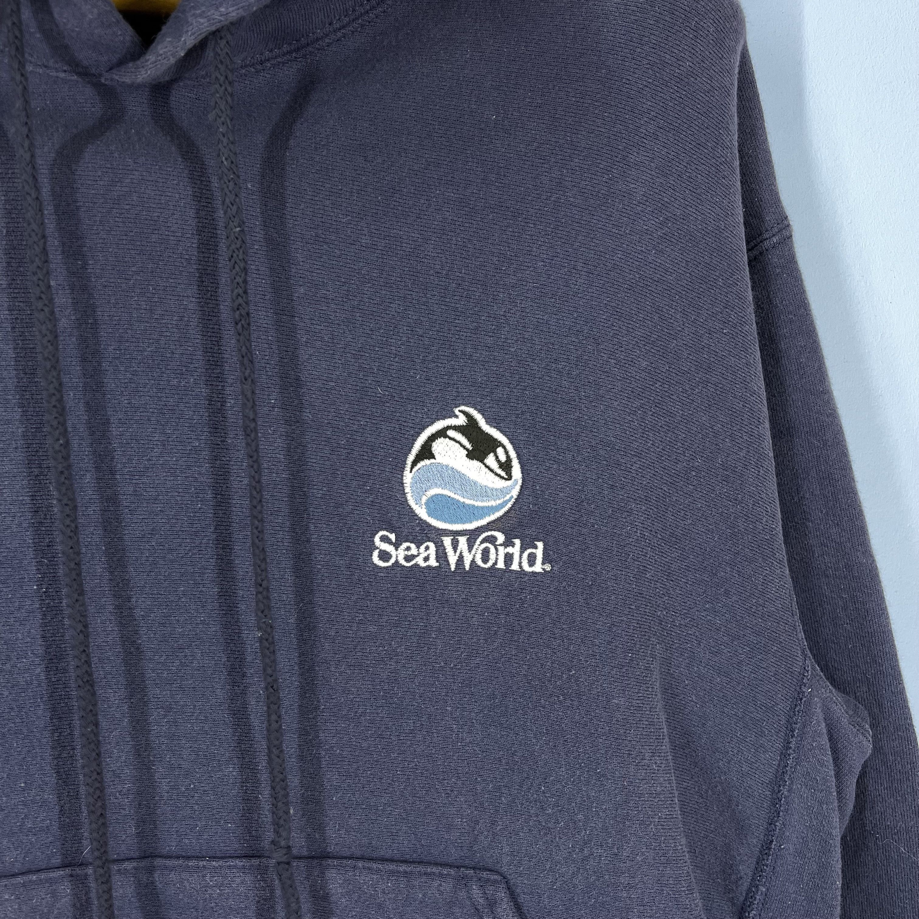 Lee 90s Vintage SEA WORLD by LEE Cross Grain Hoodie #1156/AO Size US L / EU 52-54 / 3 - 3 Thumbnail