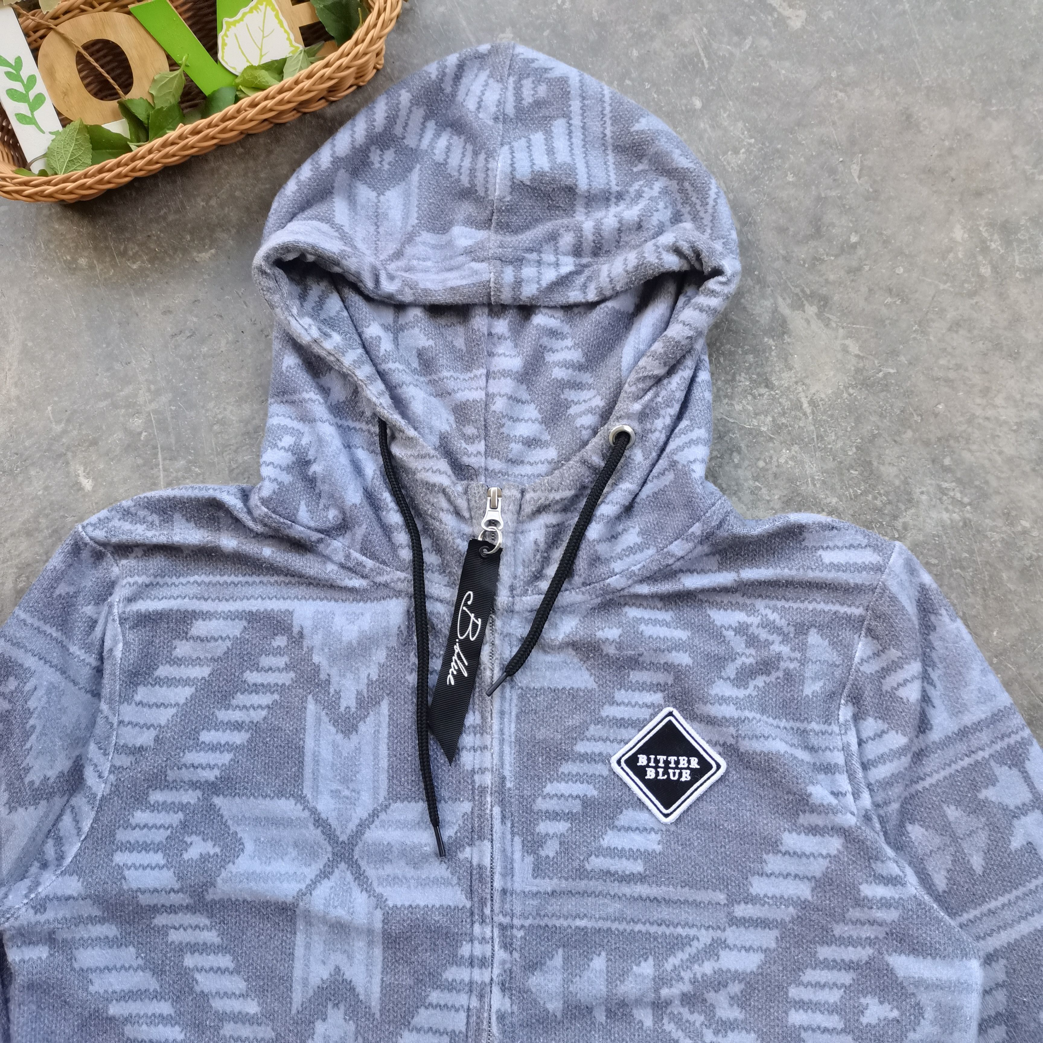 Japanese Brand × Native × Restoration Vintage Bitter Blue Restoration Native Hoodie Sweater Size US M / EU 48-50 / 2 - 3 Thumbnail