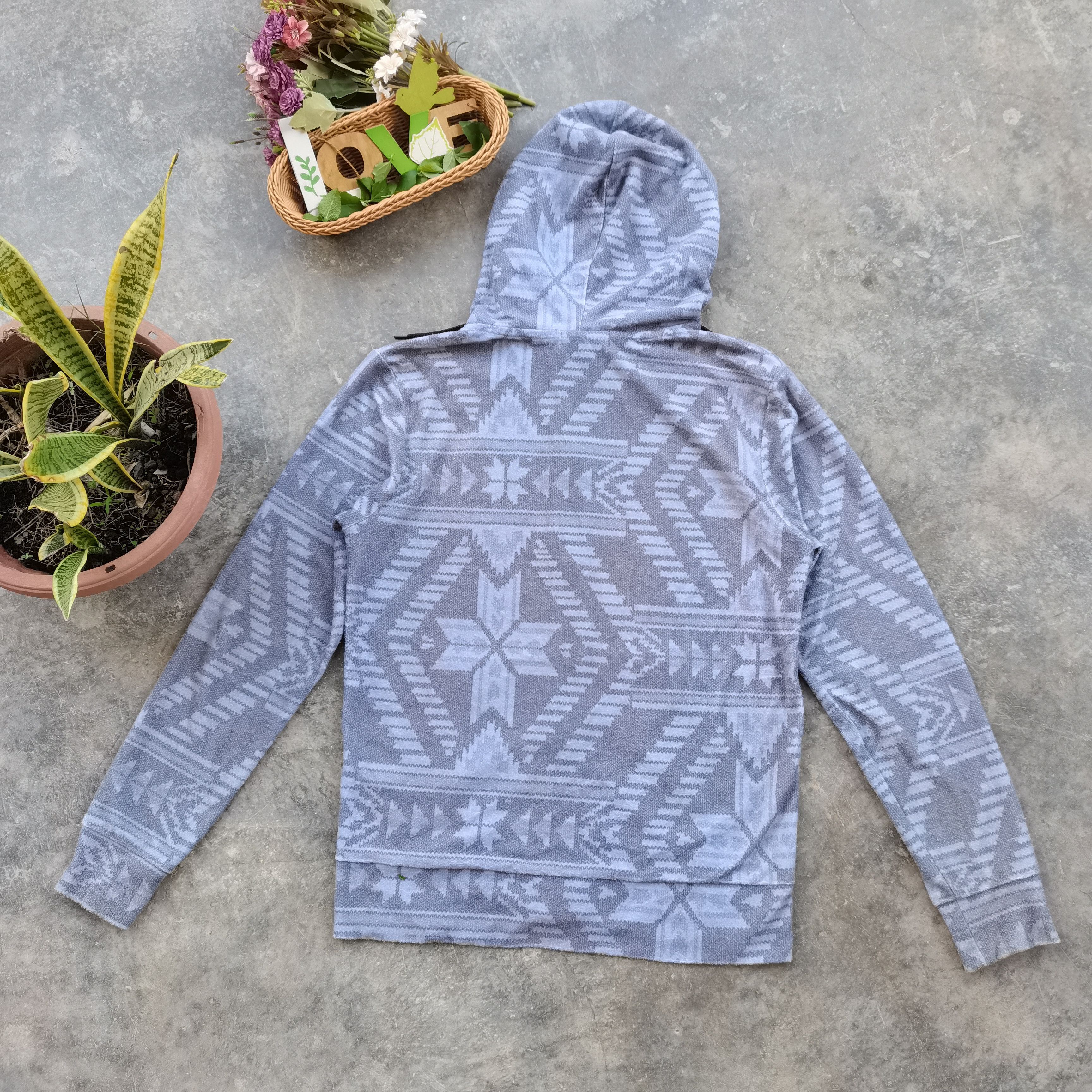 Japanese Brand × Native × Restoration Vintage Bitter Blue Restoration Native Hoodie Sweater Size US M / EU 48-50 / 2 - 4 Thumbnail