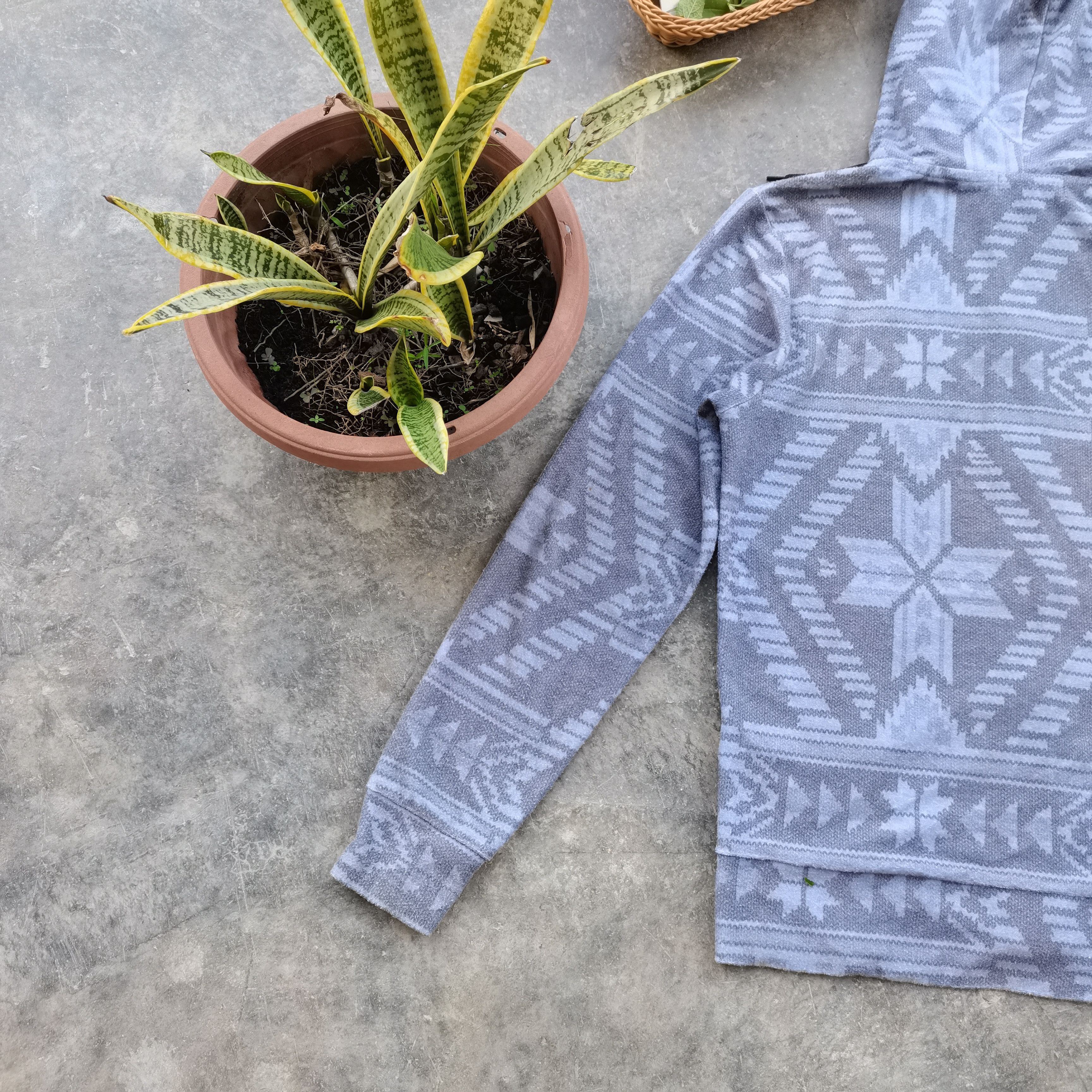 Japanese Brand × Native × Restoration Vintage Bitter Blue Restoration Native Hoodie Sweater Size US M / EU 48-50 / 2 - 6 Thumbnail