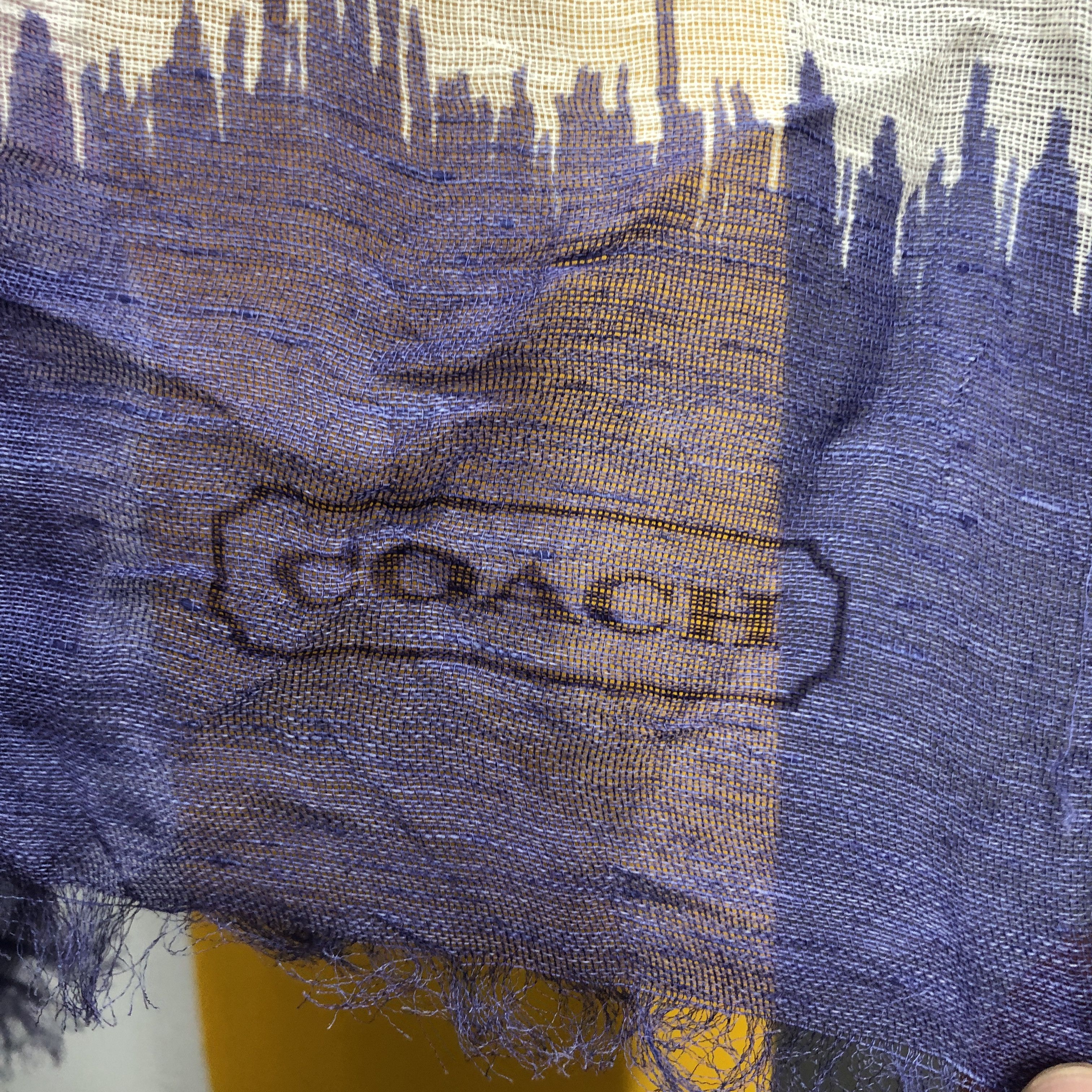 Coach COACH Linen Silk Scarf Muffler #0953/AG Size ONE SIZE - 4 Thumbnail