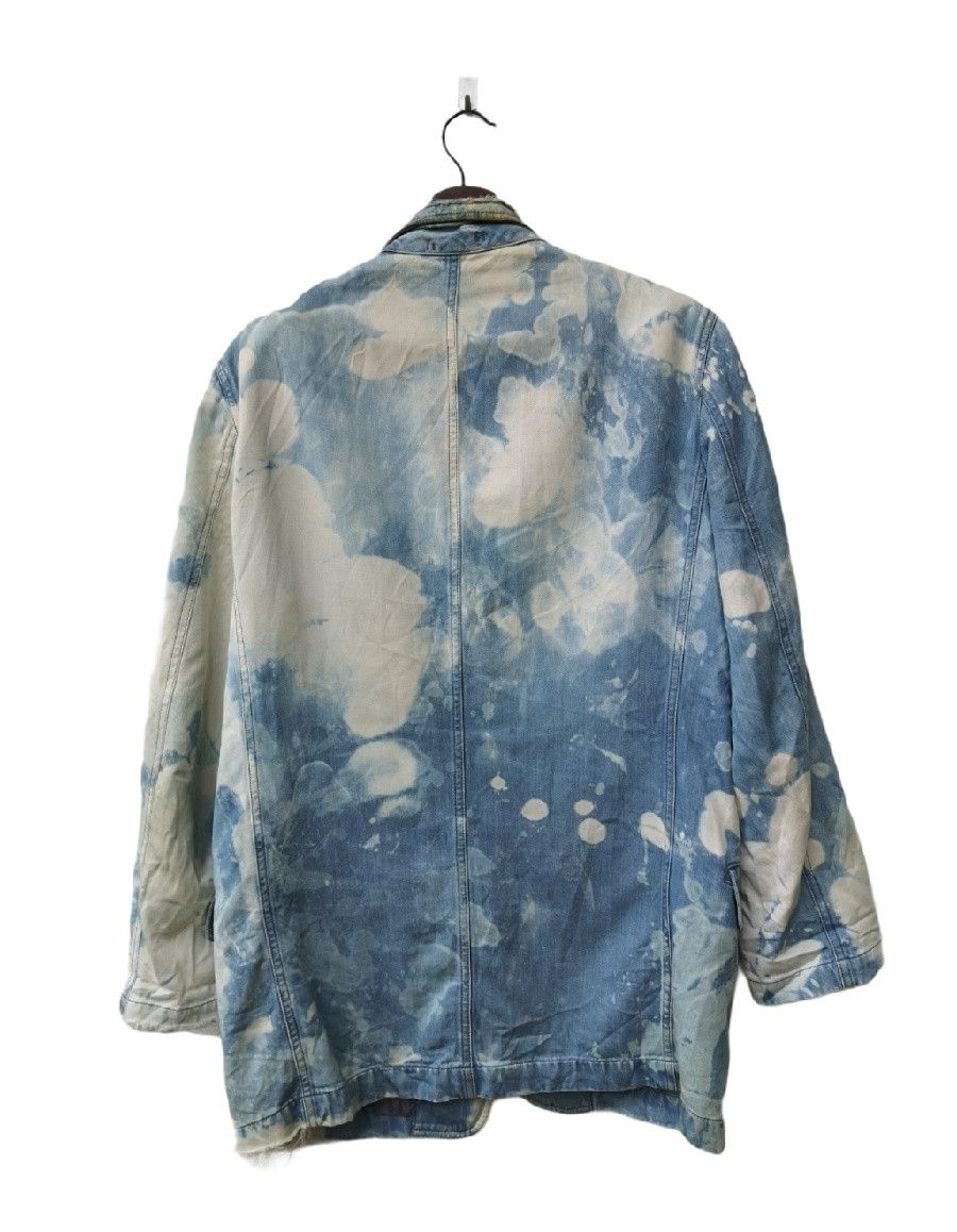 Japanese Brand Japanese Brand PERPCS Distressed Blazer Jacket Acidwash Size 40R - 2 Thumbnail