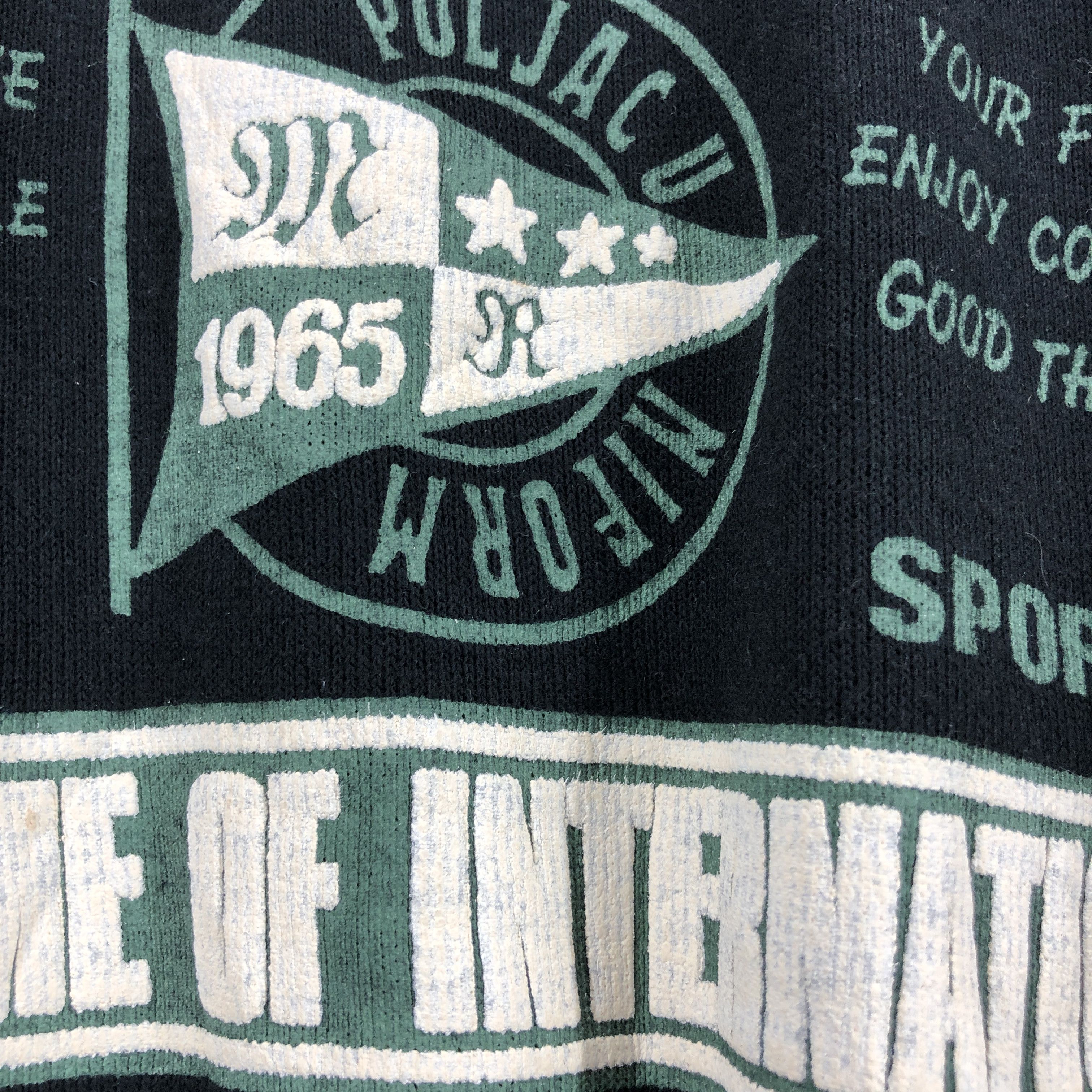 Japanese Brand Champion Win by PASSAGE Crew Neck Sweatshirt #0407/Q Size US L / EU 52-54 / 3 - 4 Thumbnail