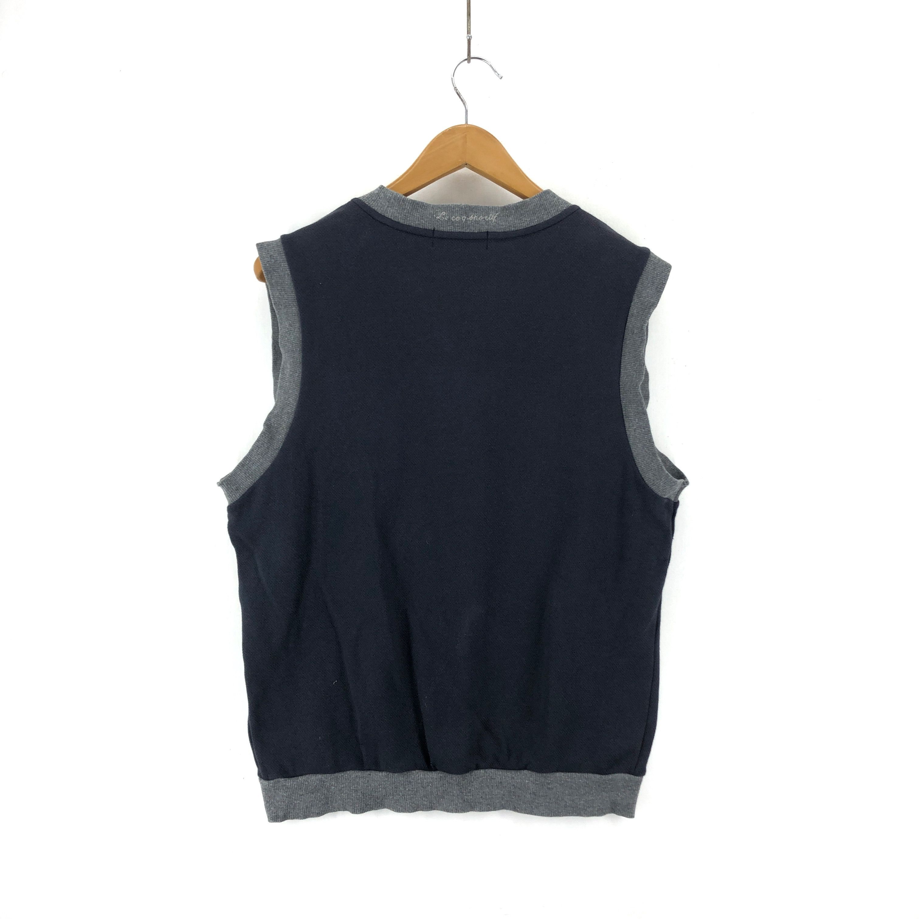Le Coq Sportif LE COQ SPORTIF Sleeveless Button Vest #1848-41 Size US M / EU 48-50 / 2 - 4 Thumbnail