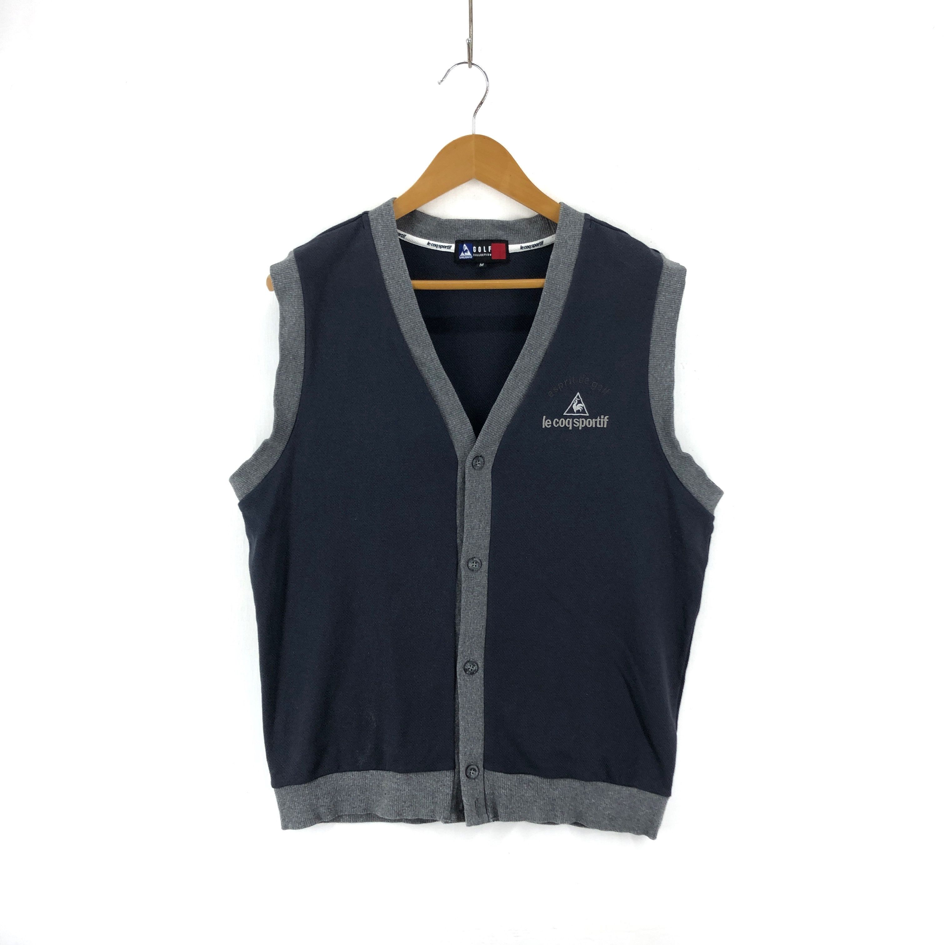 Le Coq Sportif LE COQ SPORTIF Sleeveless Button Vest #1848-41 Size US M / EU 48-50 / 2 - 1 Thumbnail