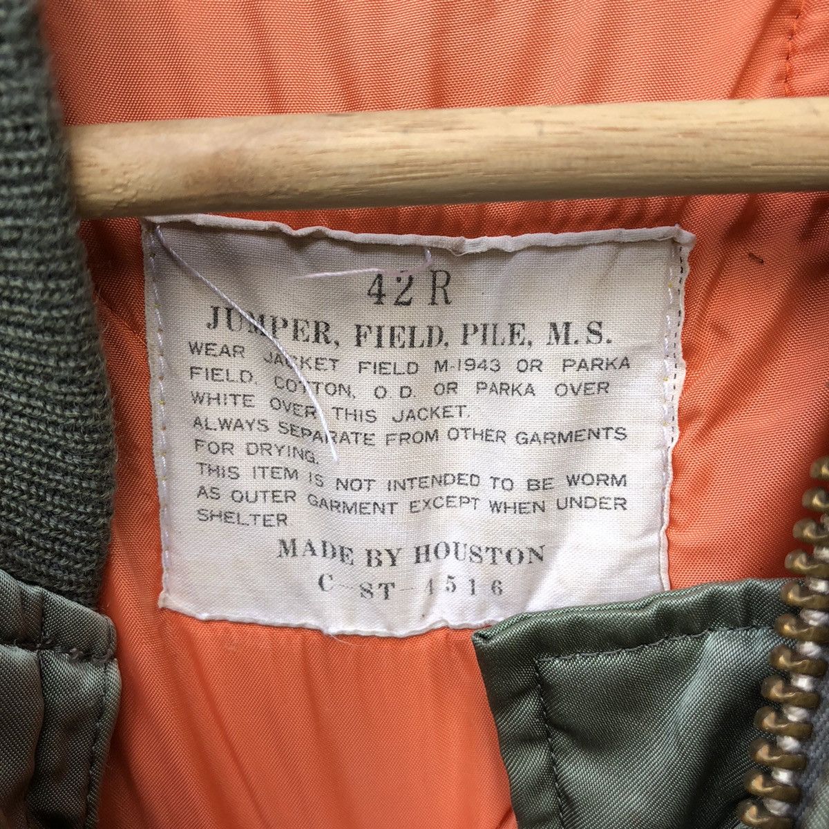 Japanese Brand VINTAGE JAPANESE BRAND HOUSTON BOMBER JACKET Size US M / EU 48-50 / 2 - 11 Thumbnail